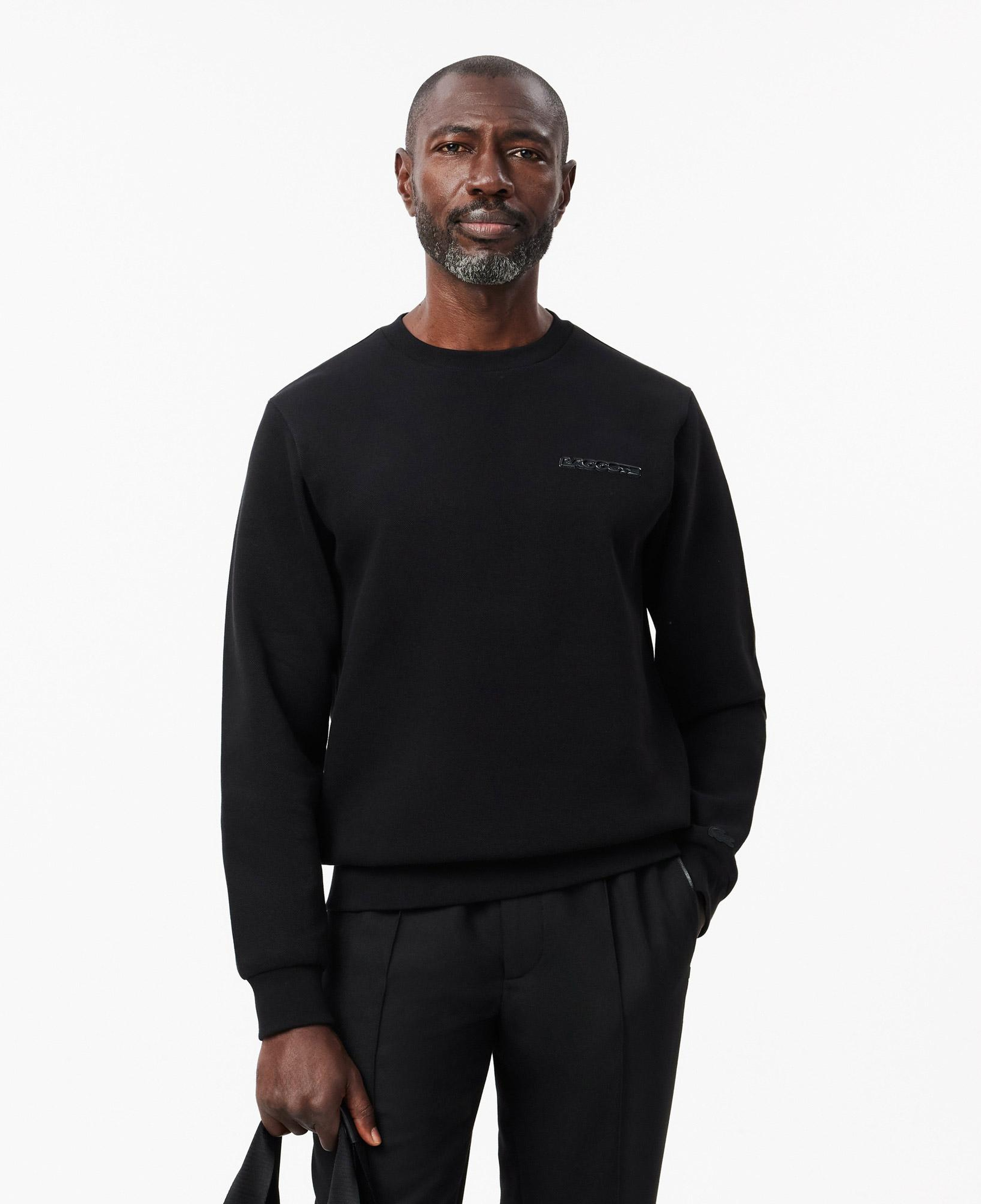 Erkek Classic Fit Bisiklet Yaka Siyah Sweatshirt