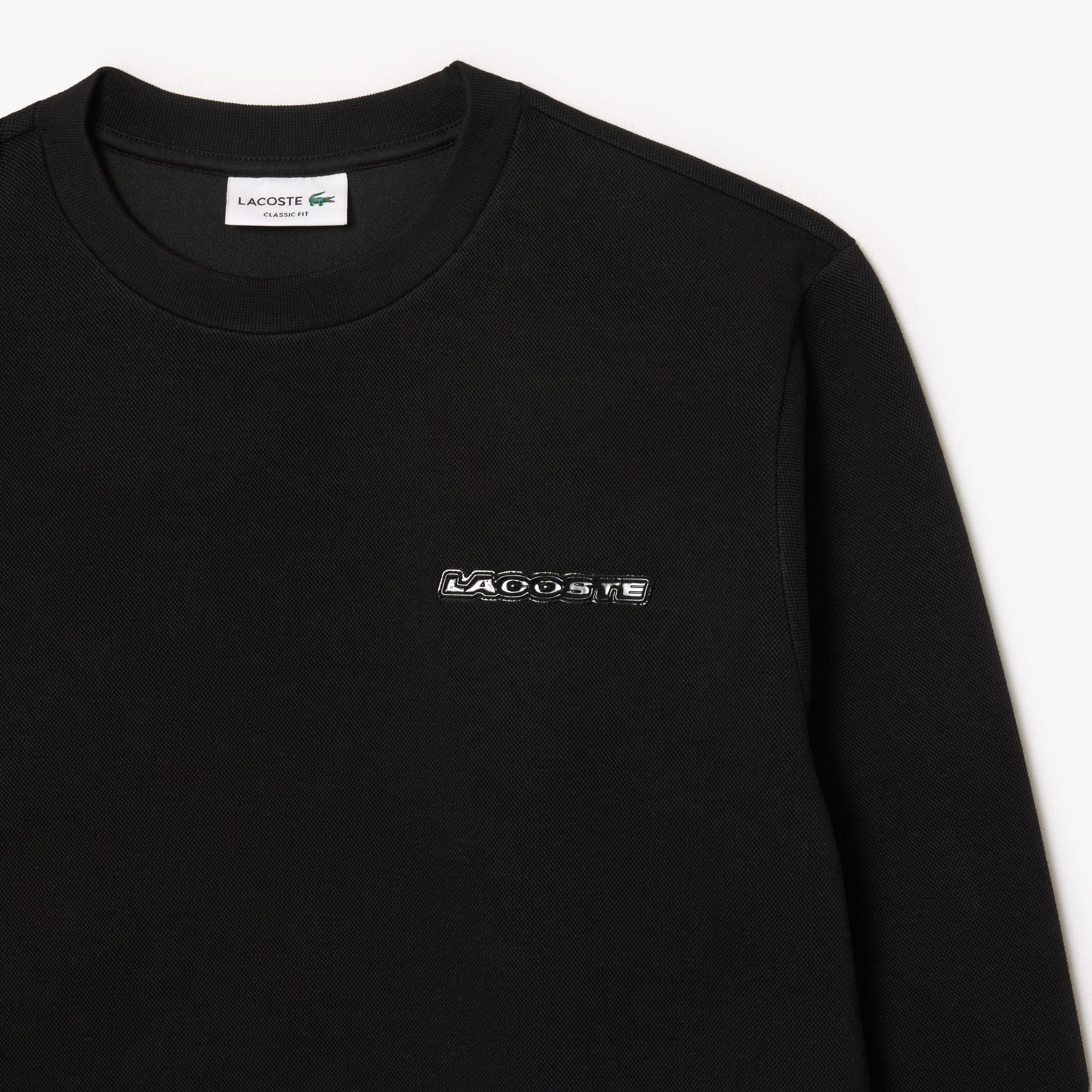 Erkek Classic Fit Bisiklet Yaka Siyah Sweatshirt