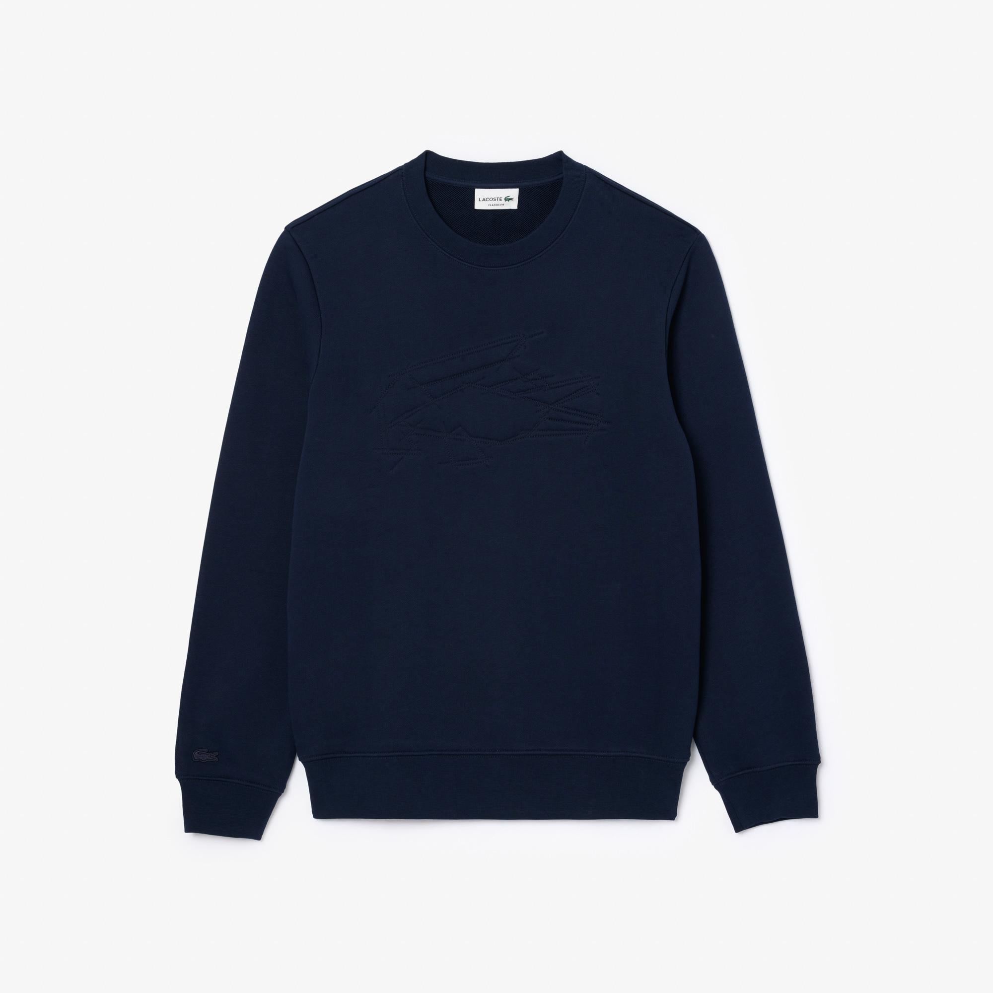 Erkek Classic Fit Bisiklet Yaka Lacivert Sweatshirt