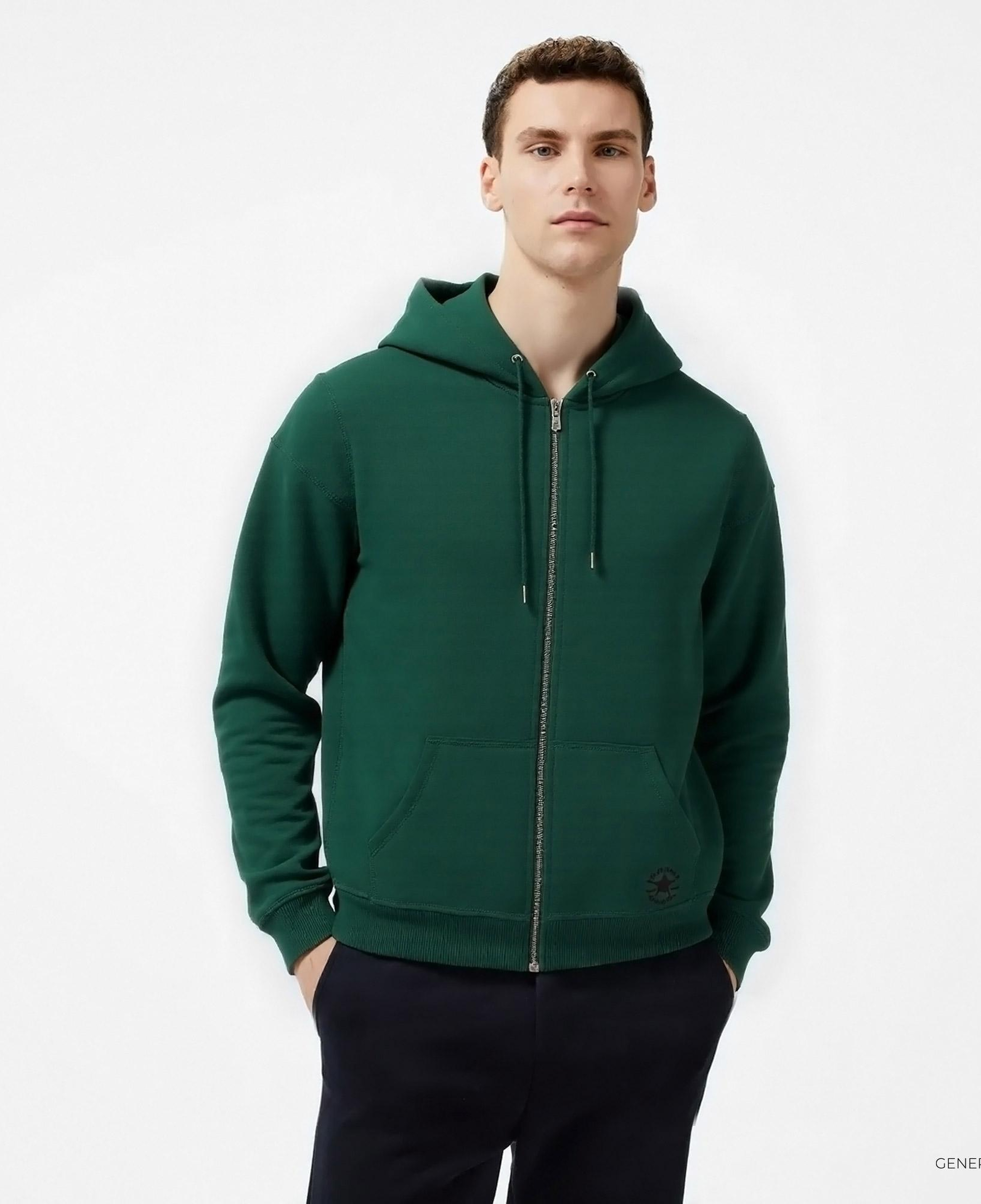 Converse Go-To Star Chevron Unisex Yeşil Hoodie