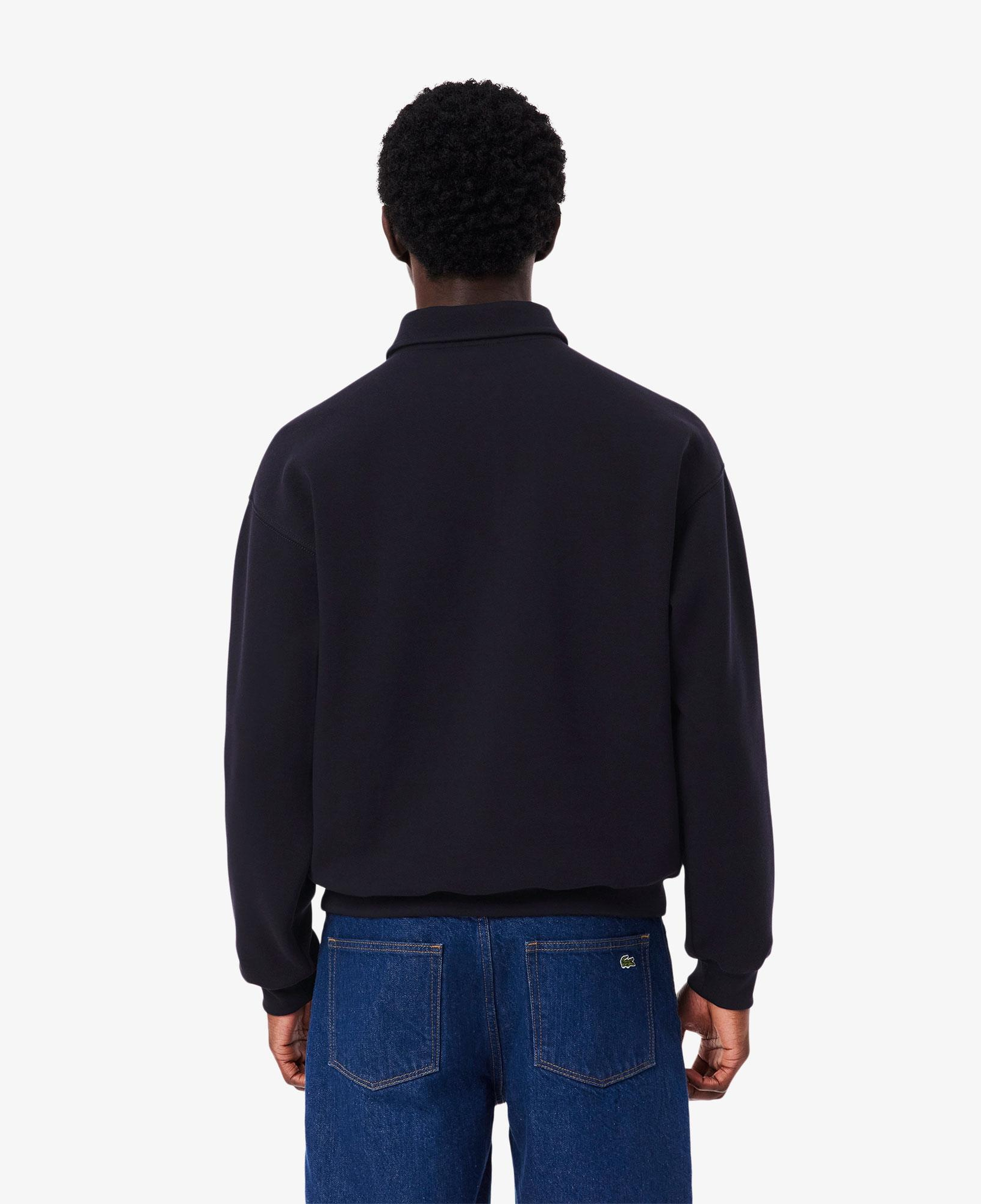 Lacoste Erkek Loose Fit Polo Yaka Lacivert Sweatshirt