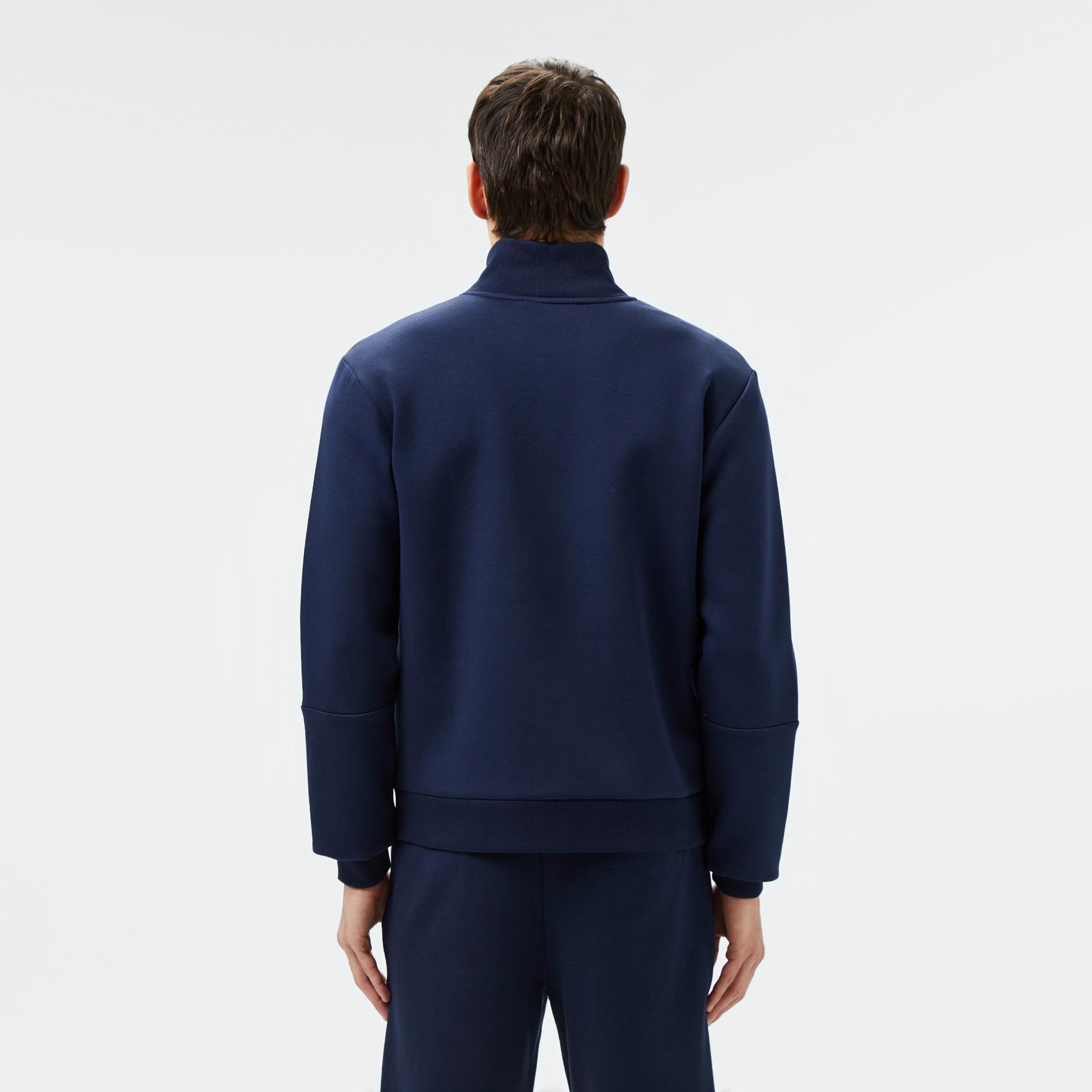 Lacoste Erkek Slim Fit Fermuarlı Lacivert Sweatshirt