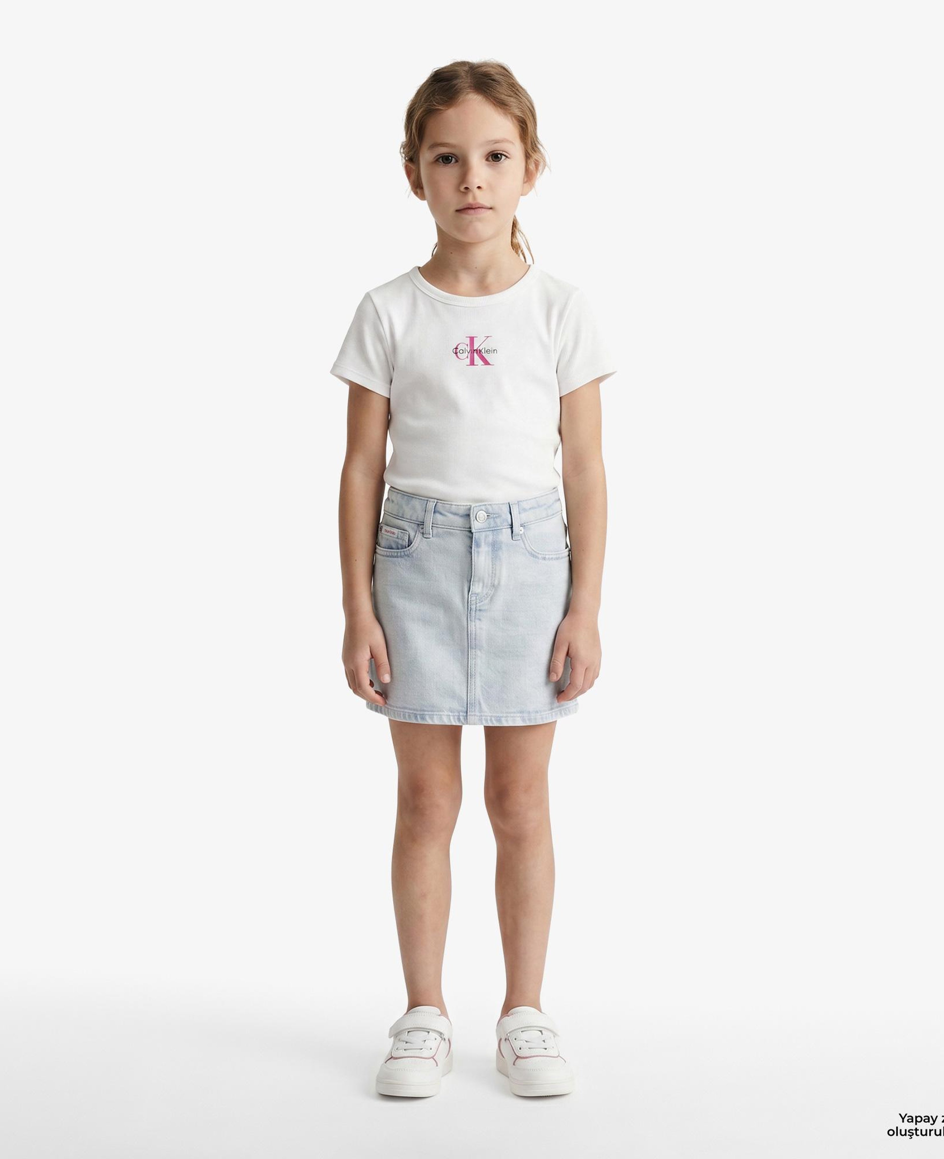 Calvin Klein Monologo Baby Çocuk Beyaz T-Shirt