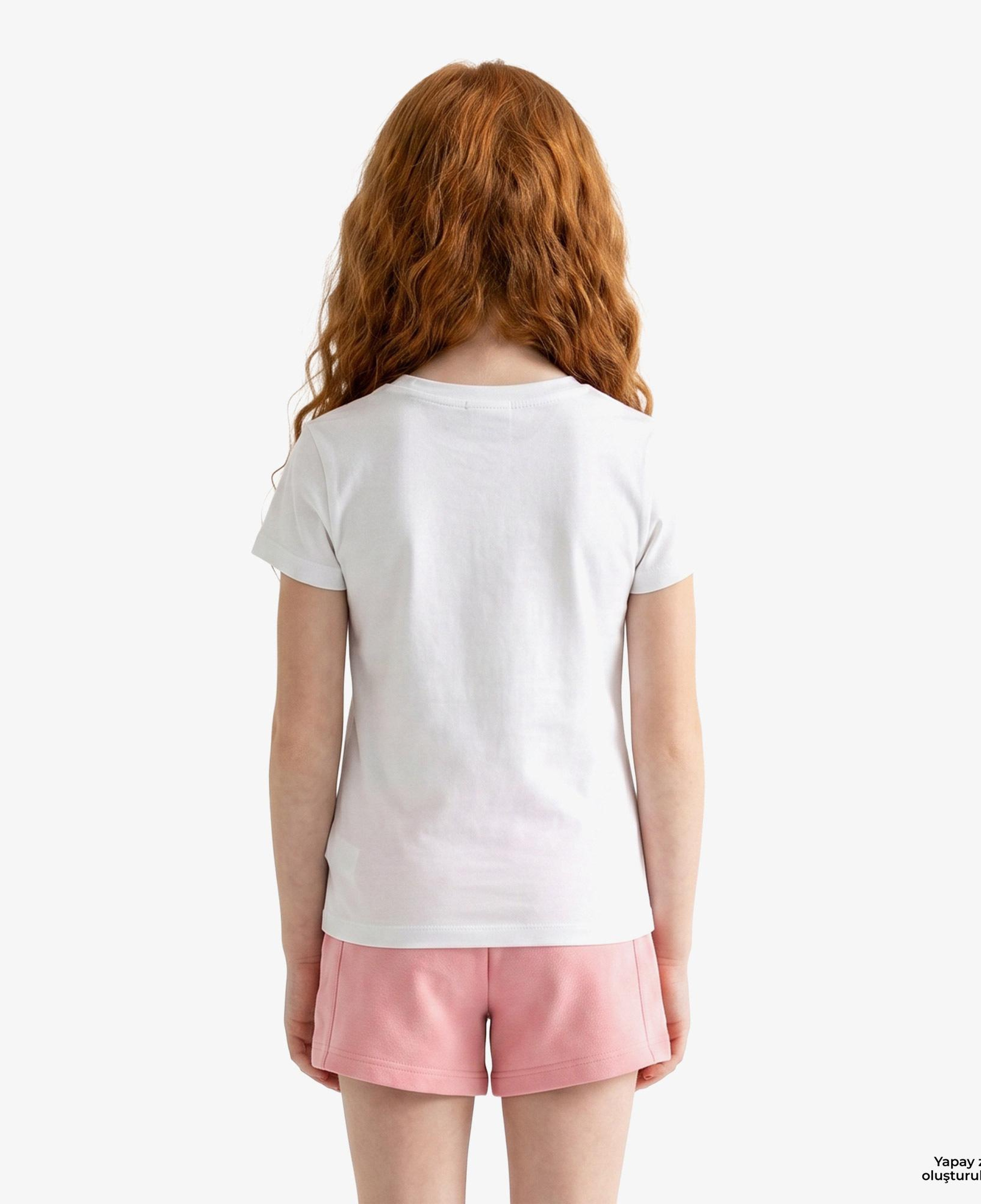 Calvin Klein Script Logo Slim Çocuk Beyaz T-Shirt