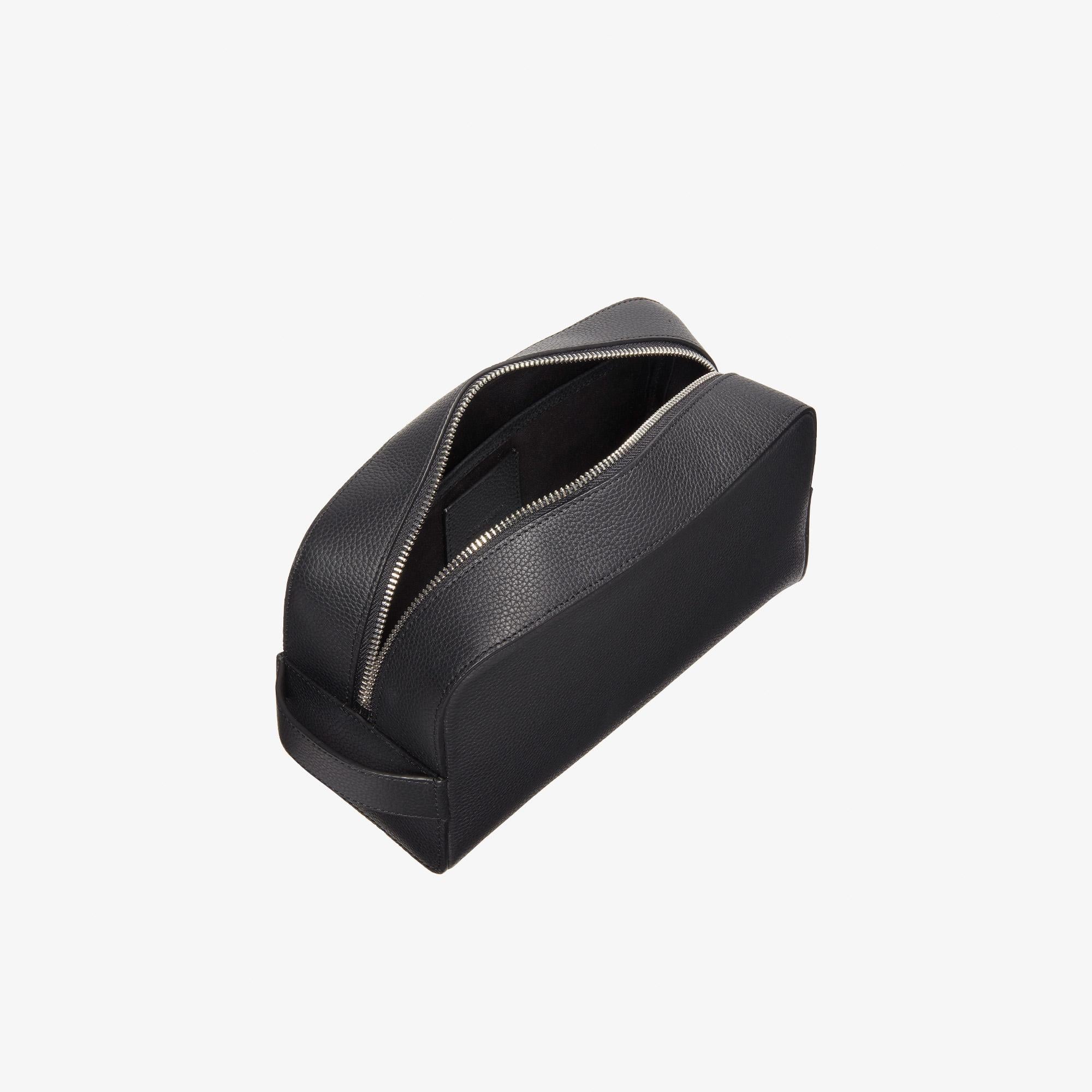 Calvin Klein Foil Emboss Dopp Kit Erkek Siyah El Çantası