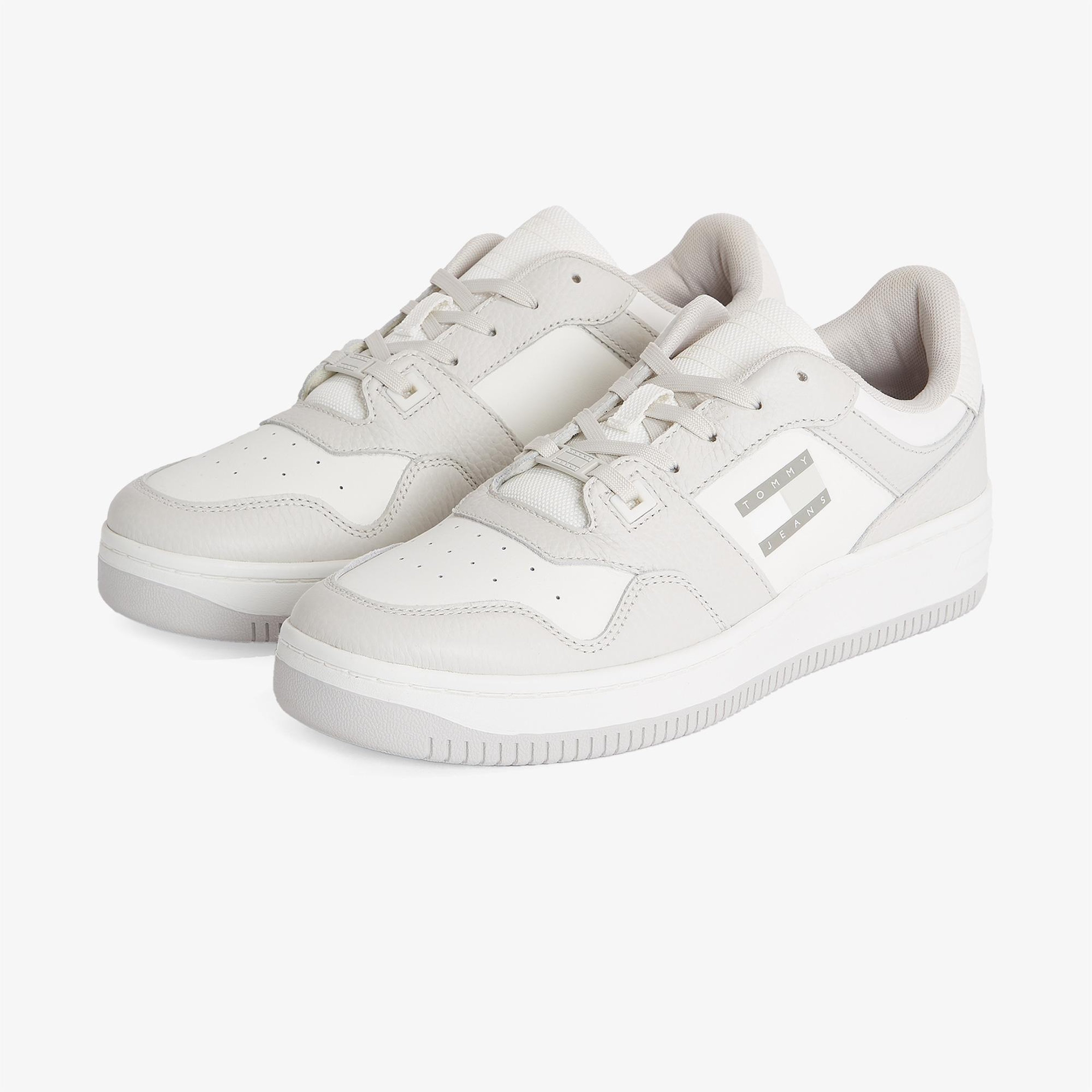 Tommy Hilfiger Tjm Retro Basket Cupsole Tumble Erkek Gri Spor Ayakkabı