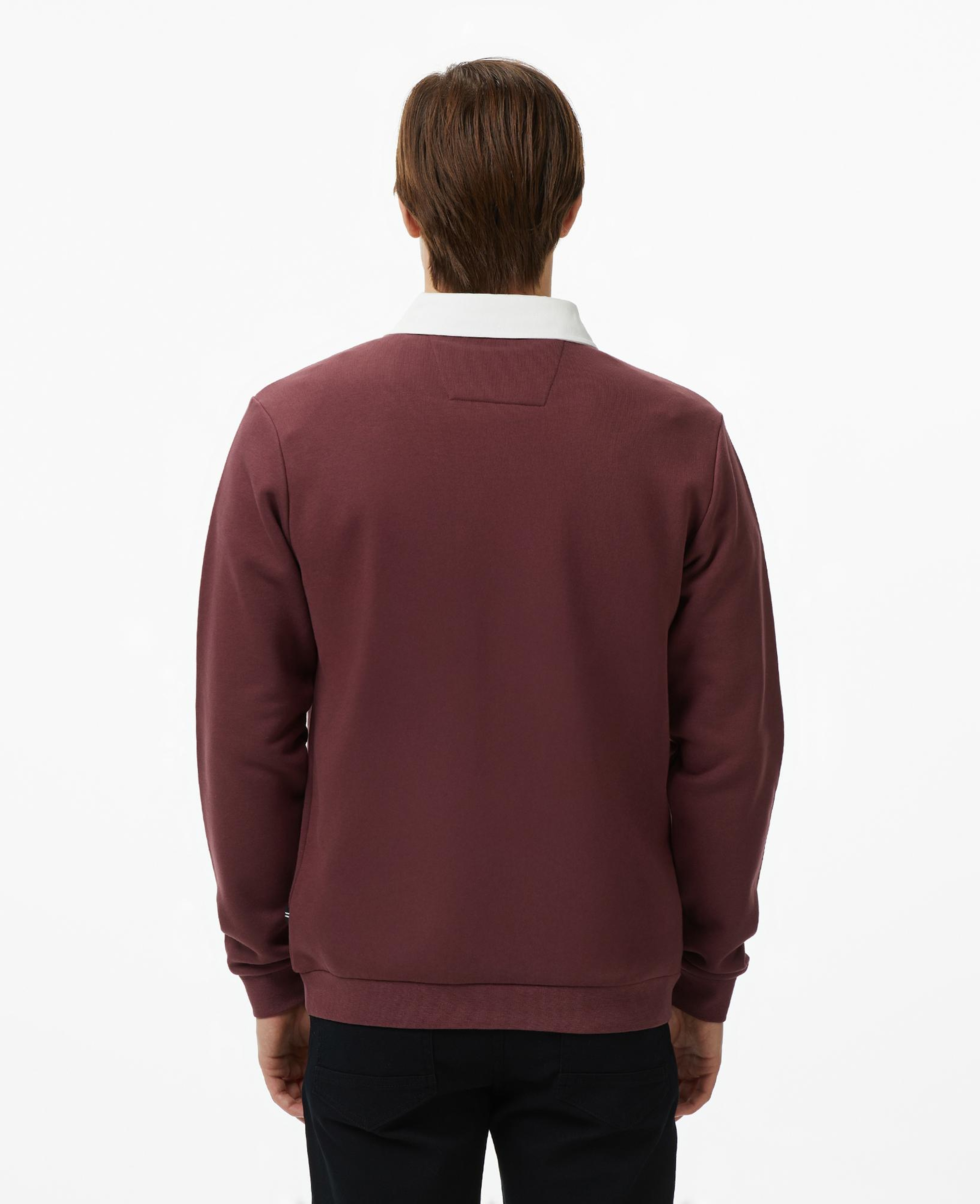 Nautica Erkek Bordo Uzun Kollu Polo Yaka T-Shirt