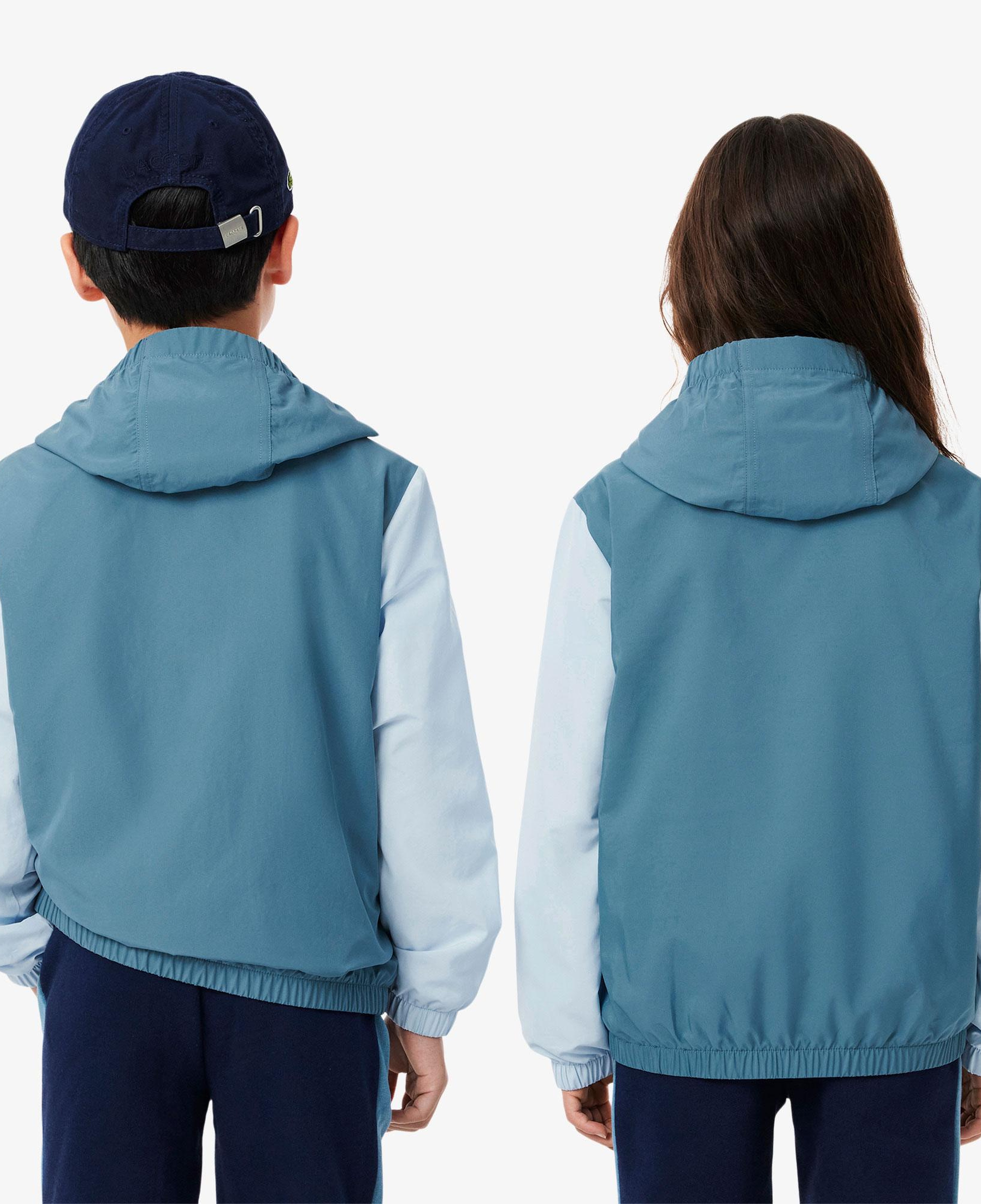 Lacoste Çocuk Kapüşonlu Renk Bloklu Lacivert Ceket