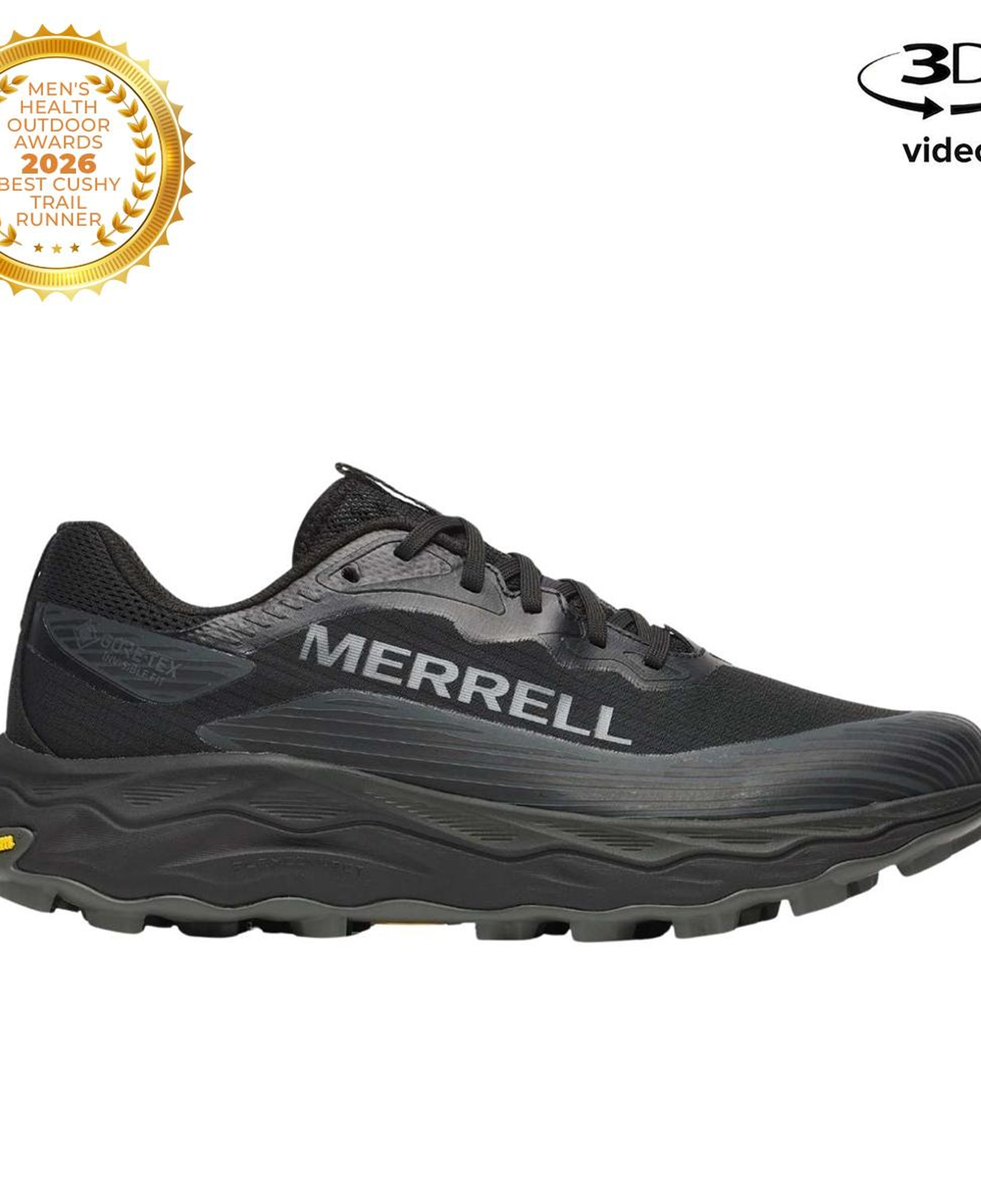 Merrell Agility Peak 6 Gore-Tex Erkek Siyah Patika Koşusu Ayakkabısı