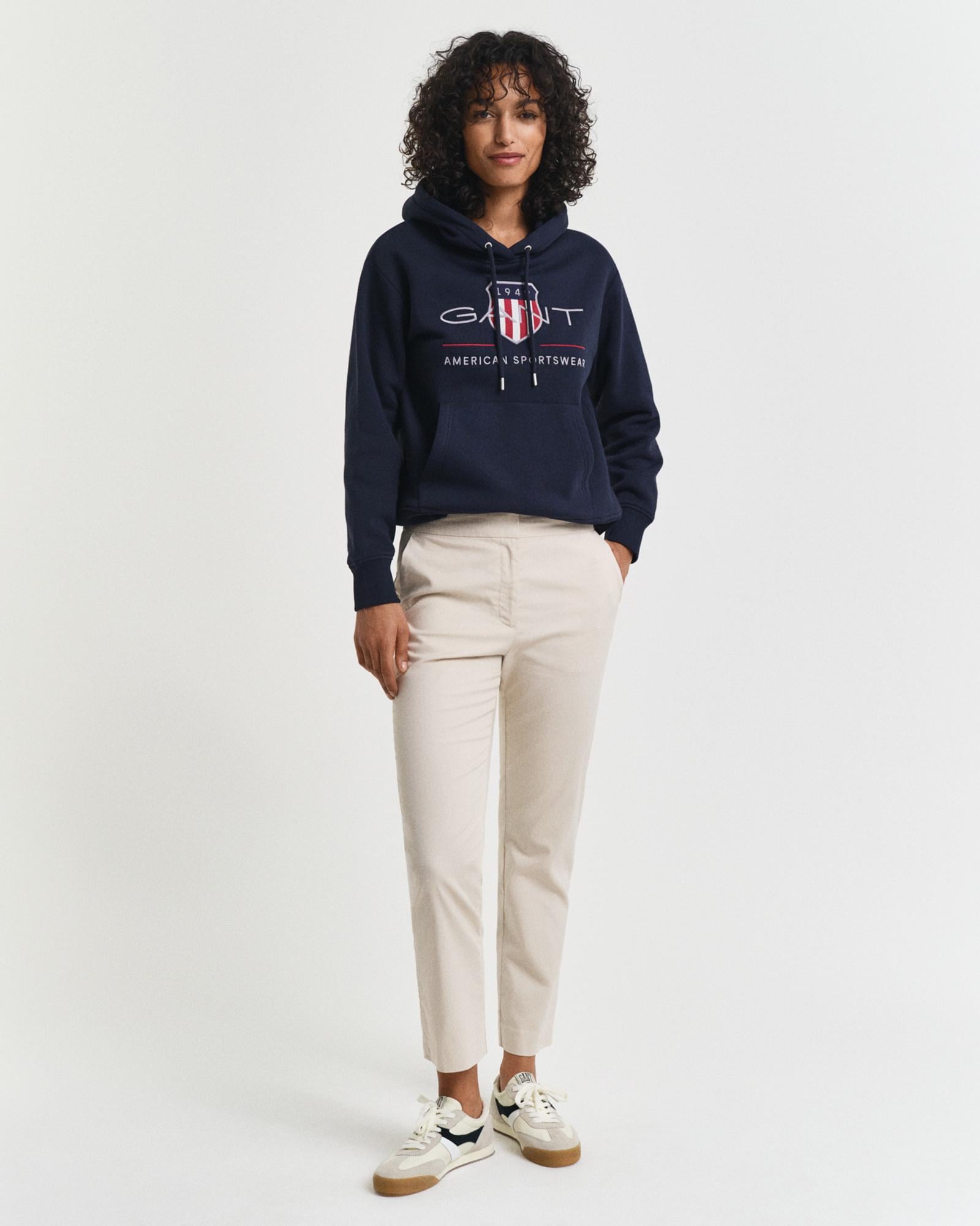 GANT Kadın Bej Slim Fit Pantolon