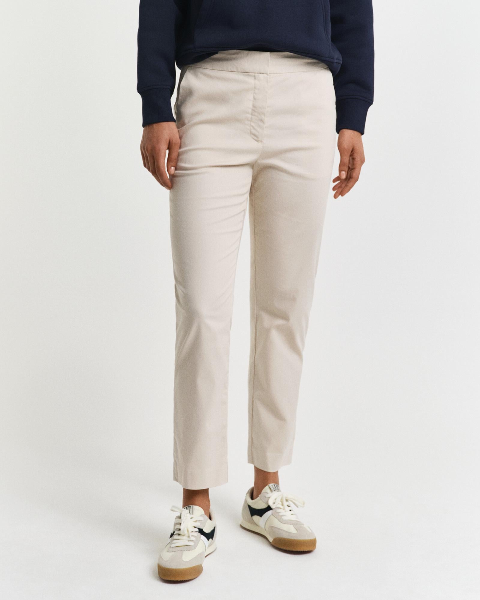 GANT Kadın Bej Slim Fit Pantolon