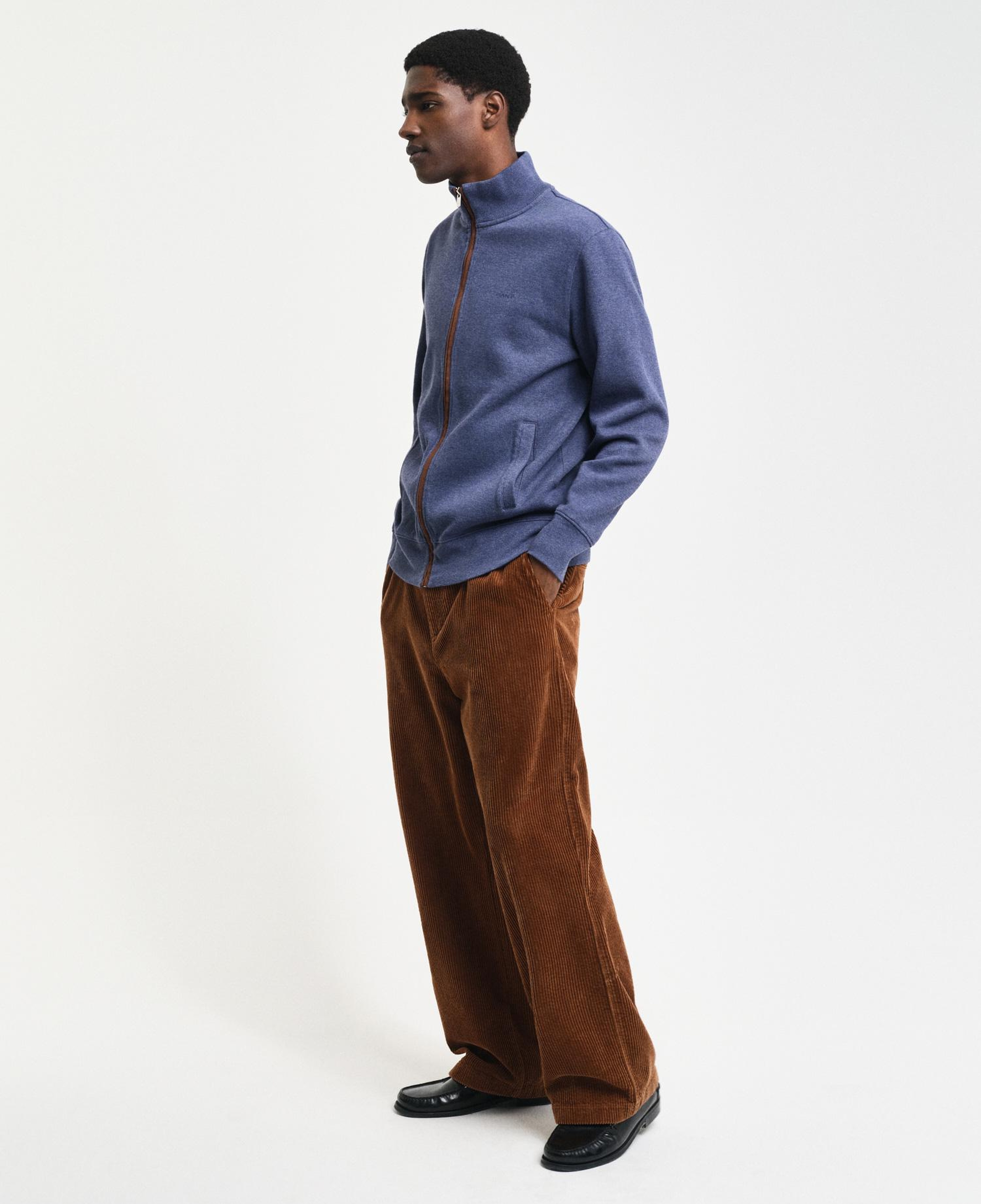 GANT Erkek Mavi Regular Fit Hırka