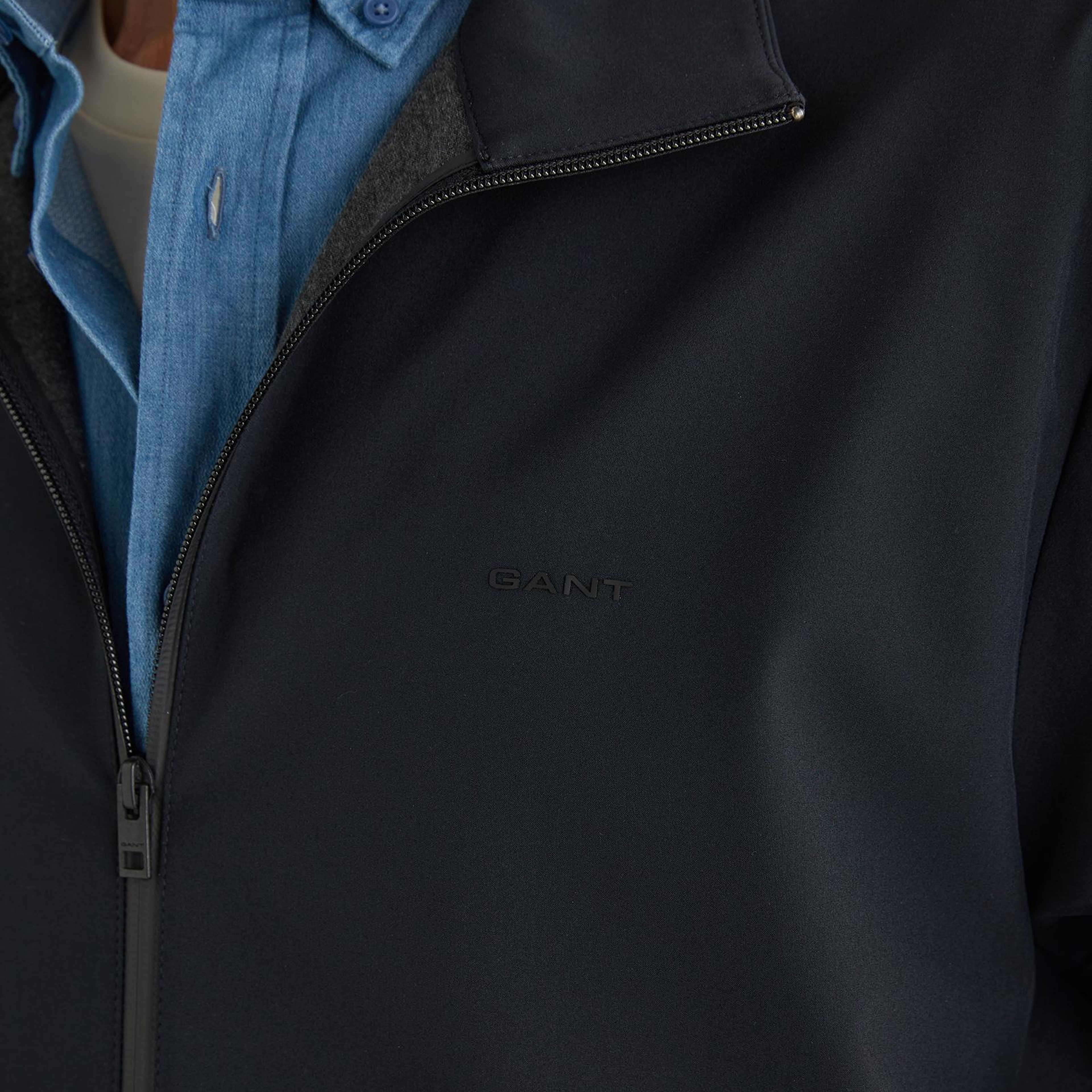 GANT Erkek Siyah Regular Fit Dik Yaka Ceket