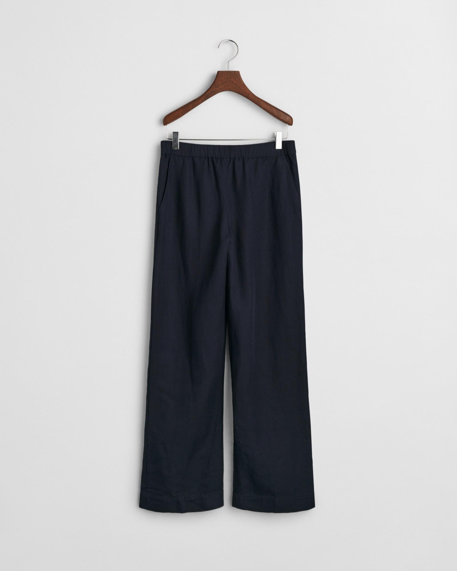 GANT Kadın Lacivert Relaxed Fit Pantolon