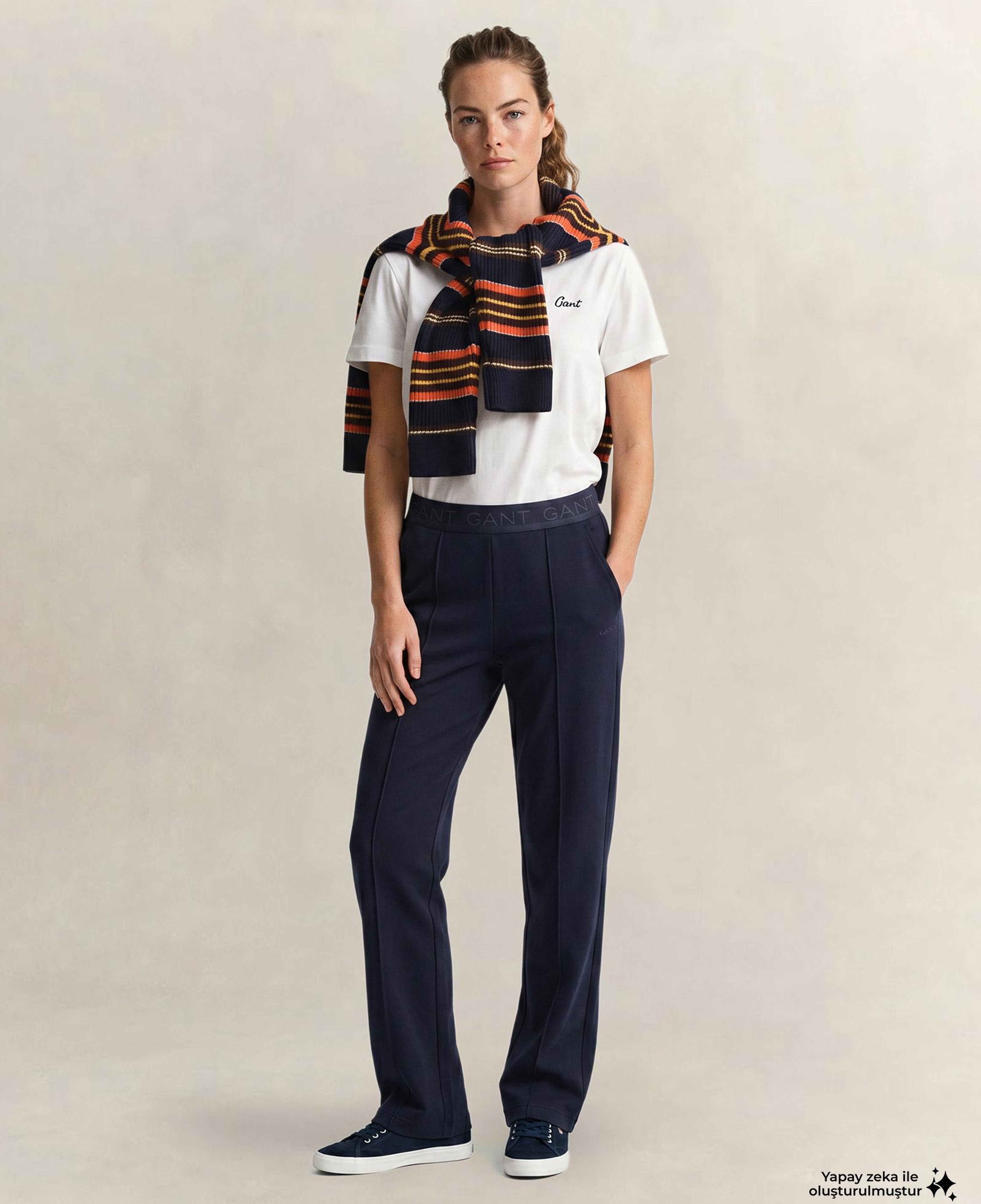 GANT Kadın Lacivert Regular Fit Eşofman Altı