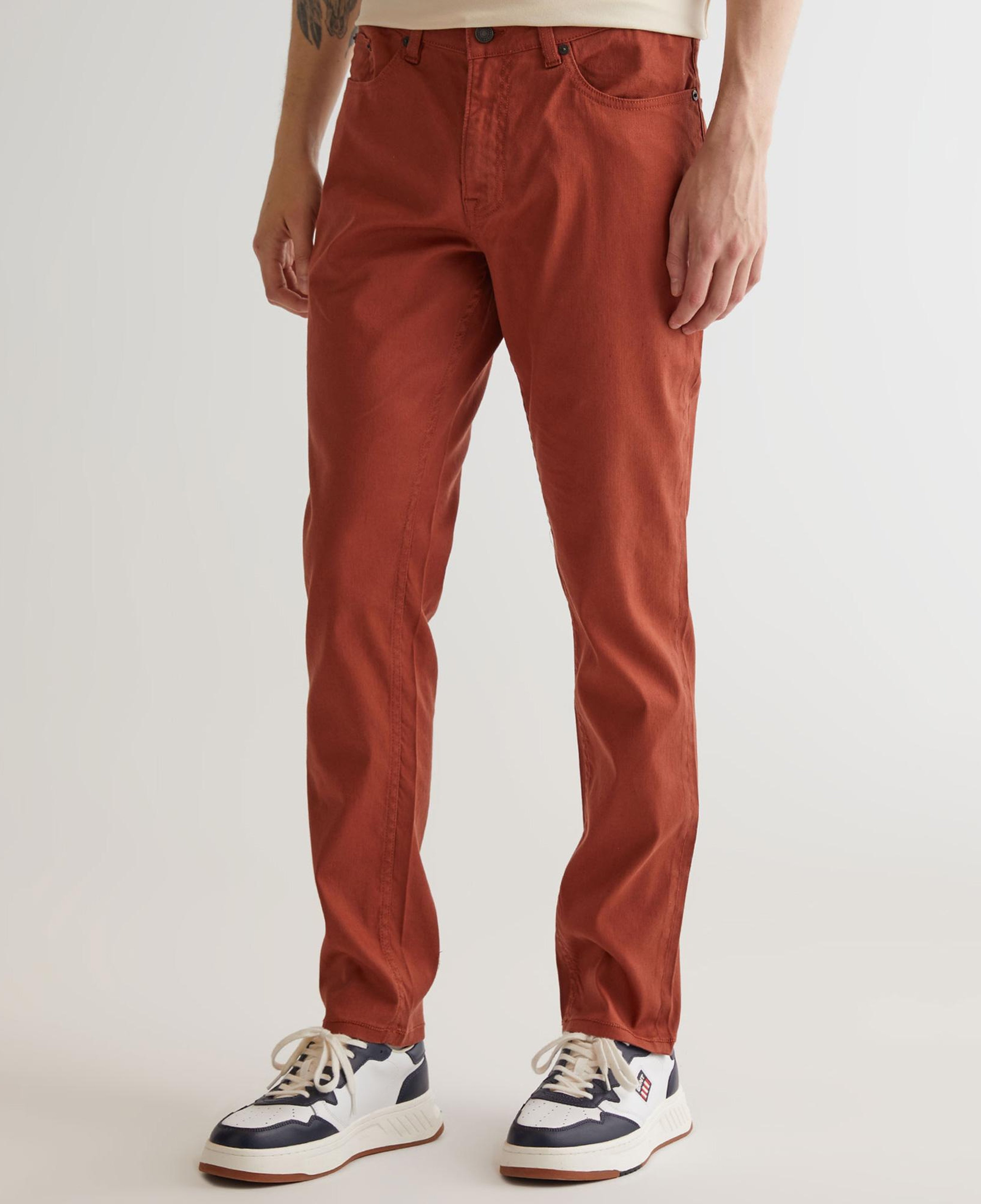 GANT Erkek Kahverengi Slim Fit Keten Karışımlı Pantolon