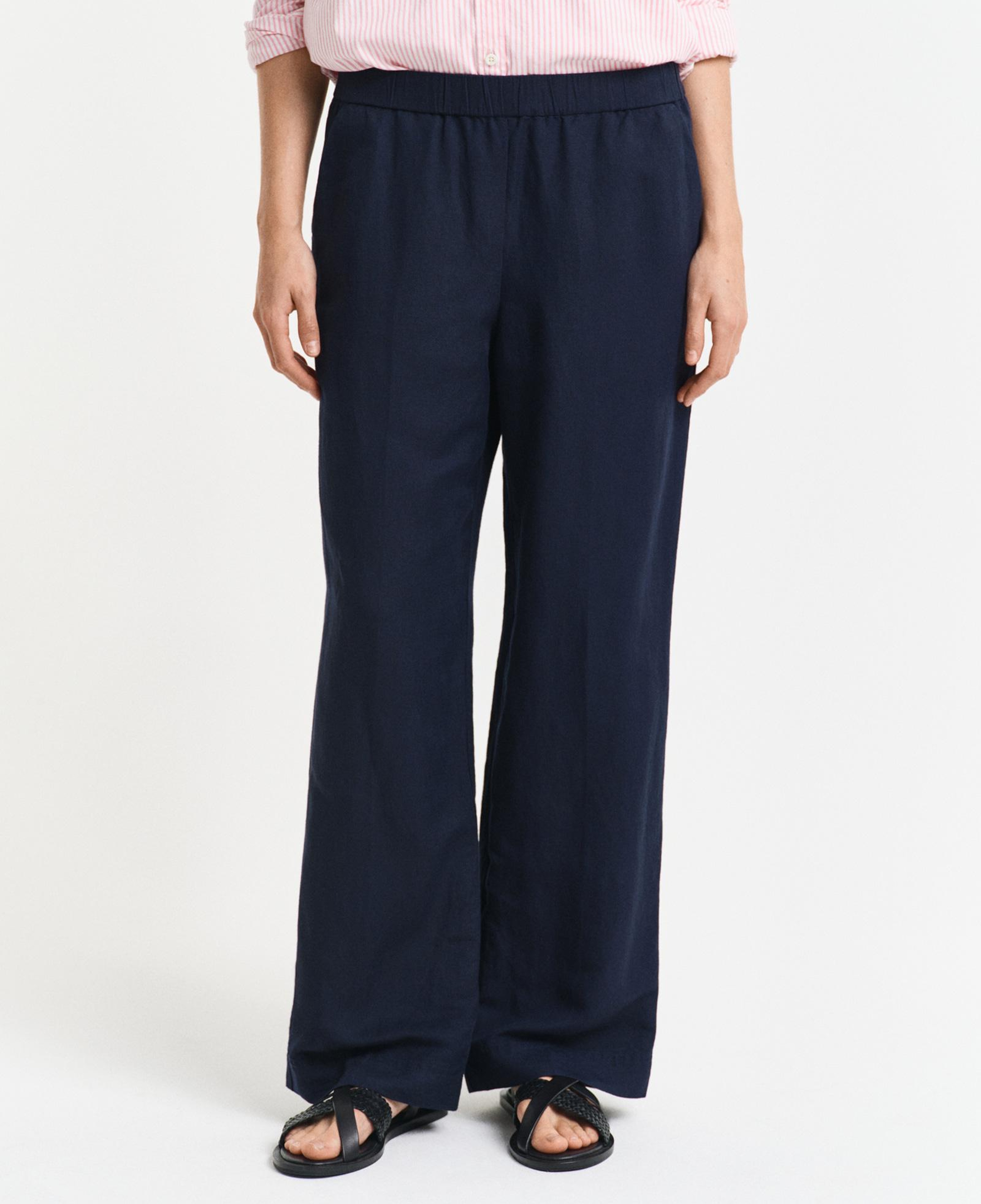 GANT Kadın Lacivert Relaxed Fit Pantolon