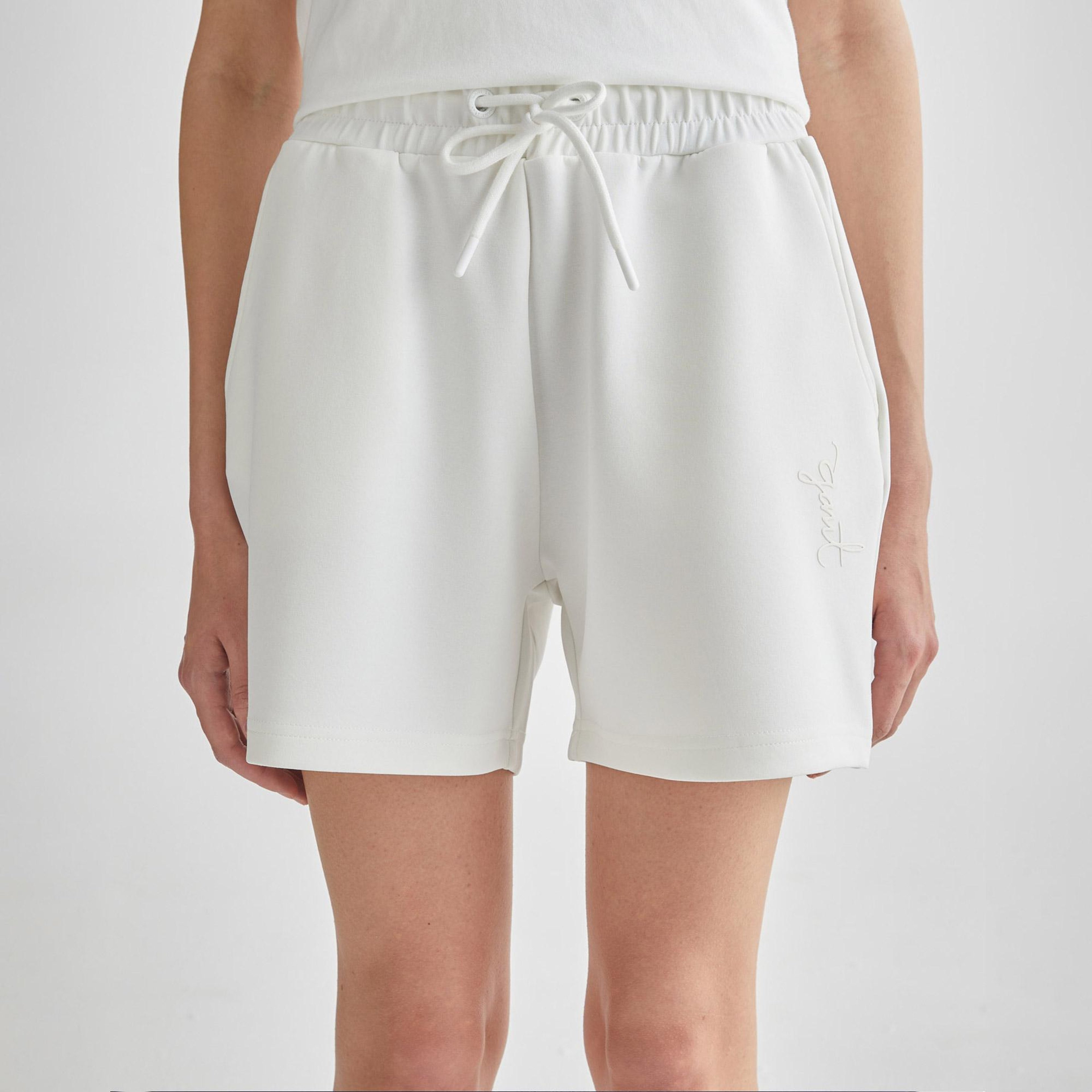 GANT Kadın Krem Regular Fit Modal Karışımlı Şort