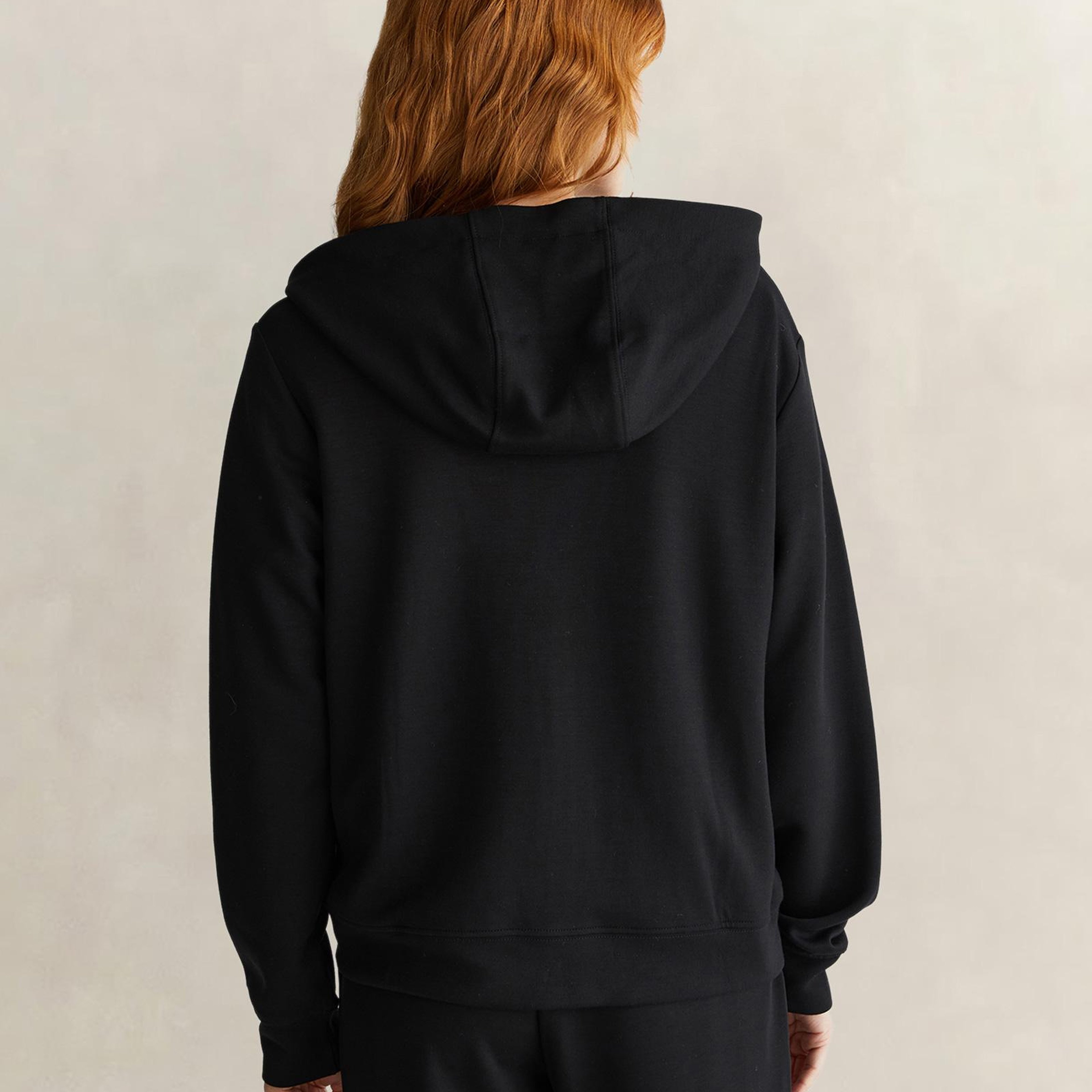 GANT Kadın Siyah Kapüşonlu Sweatshirt