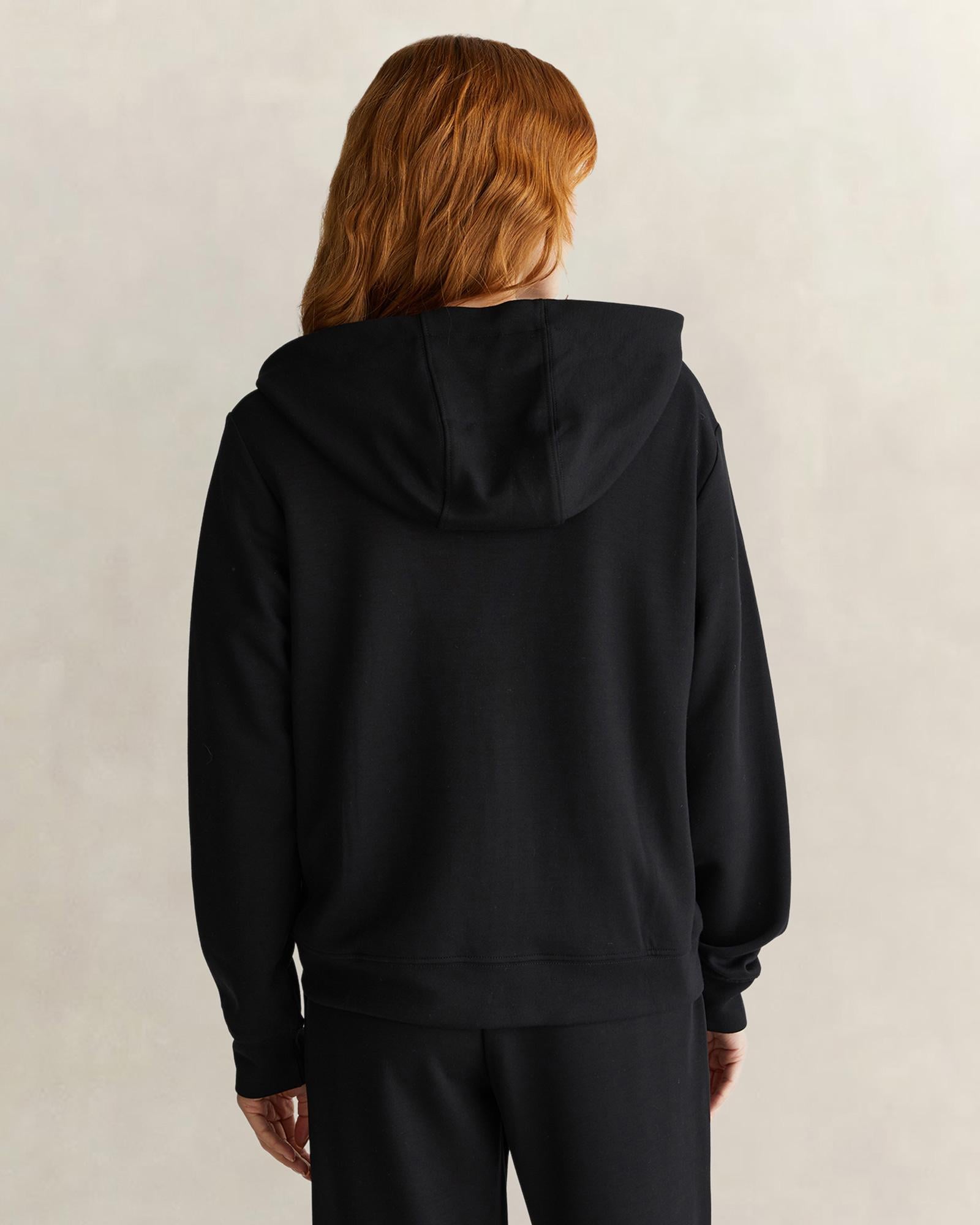 GANT Kadın Siyah Kapüşonlu Sweatshirt