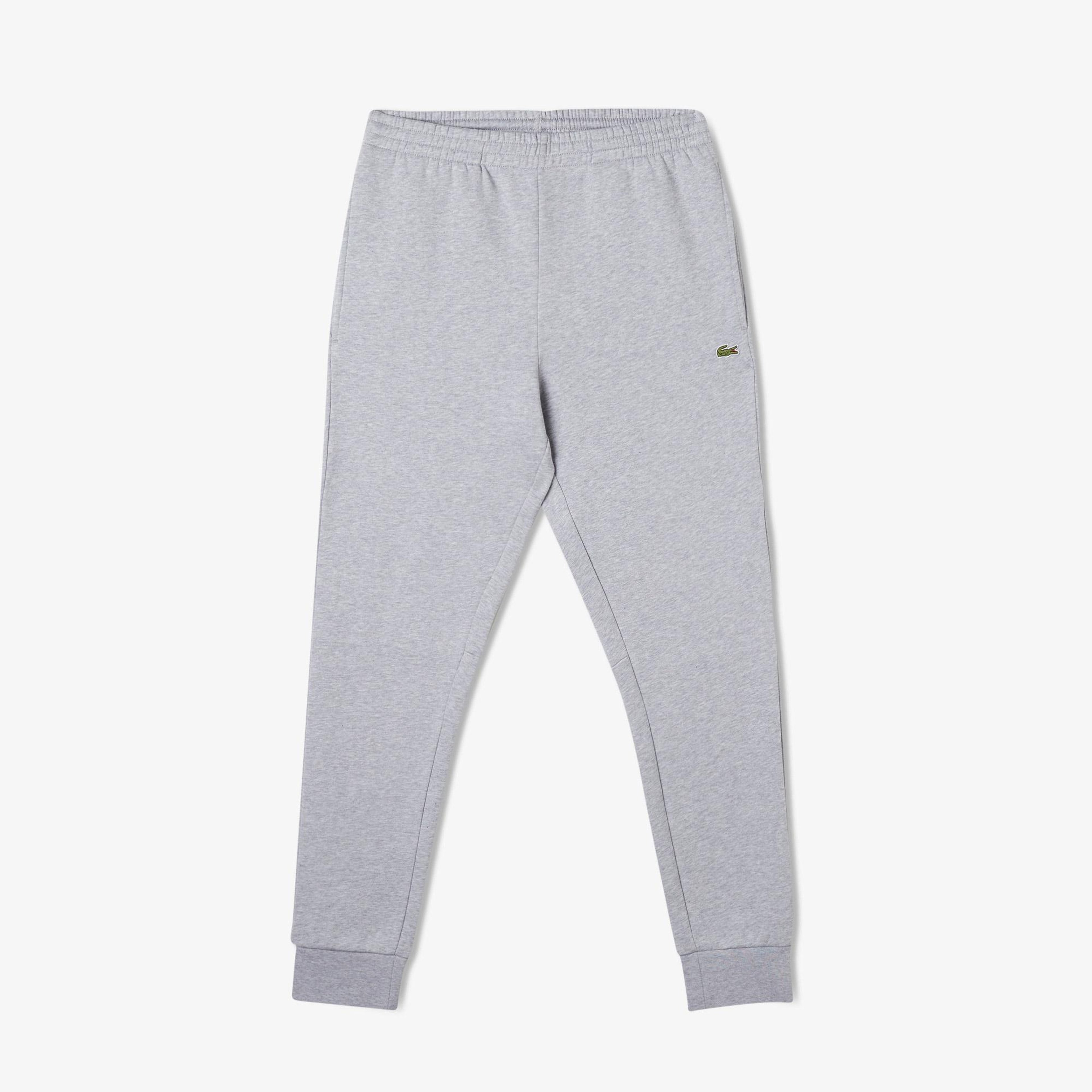 Erkek Slim Fit Organik Pamuk Gri Eşofman Altı