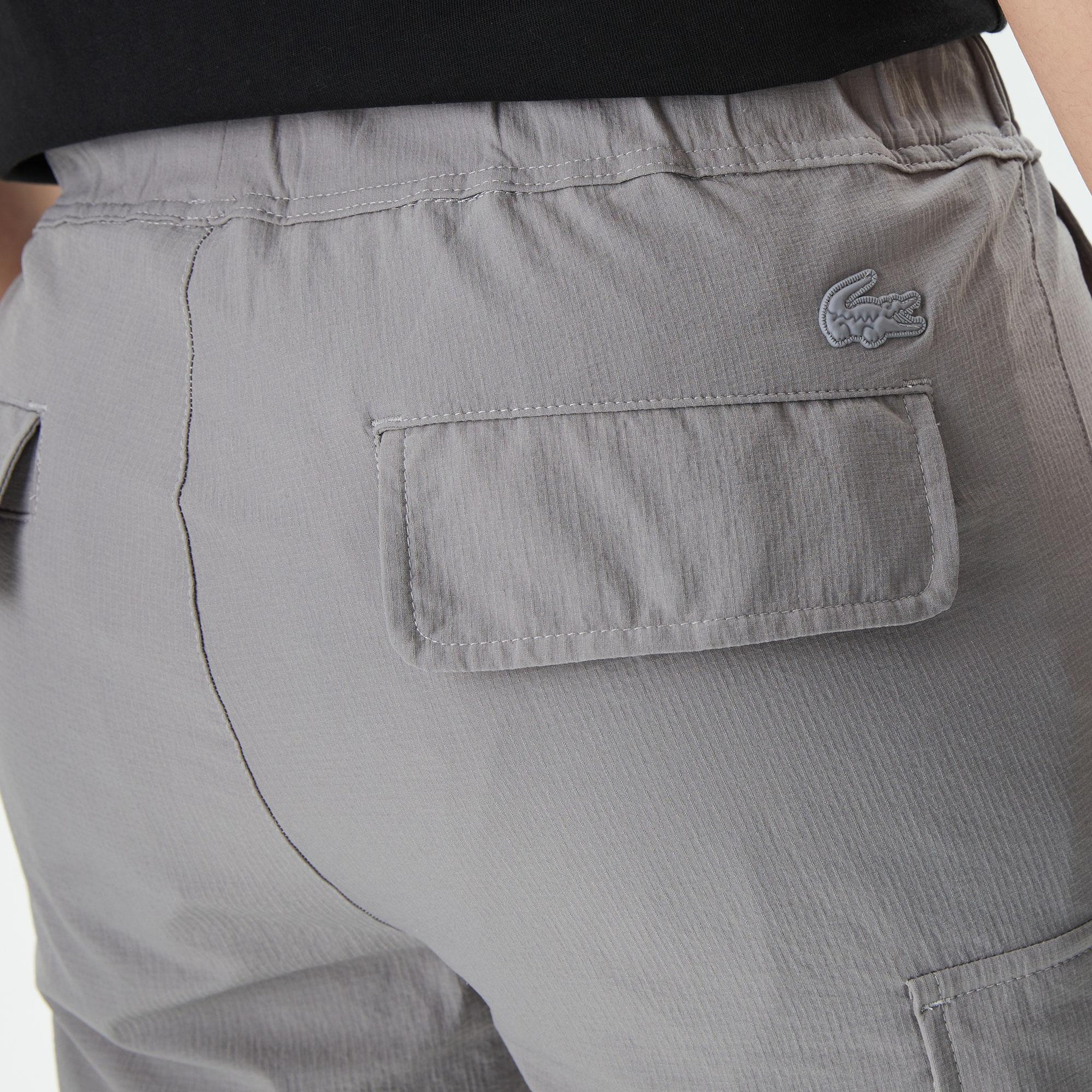 Erkek Relaxed Fit Gri Bermuda