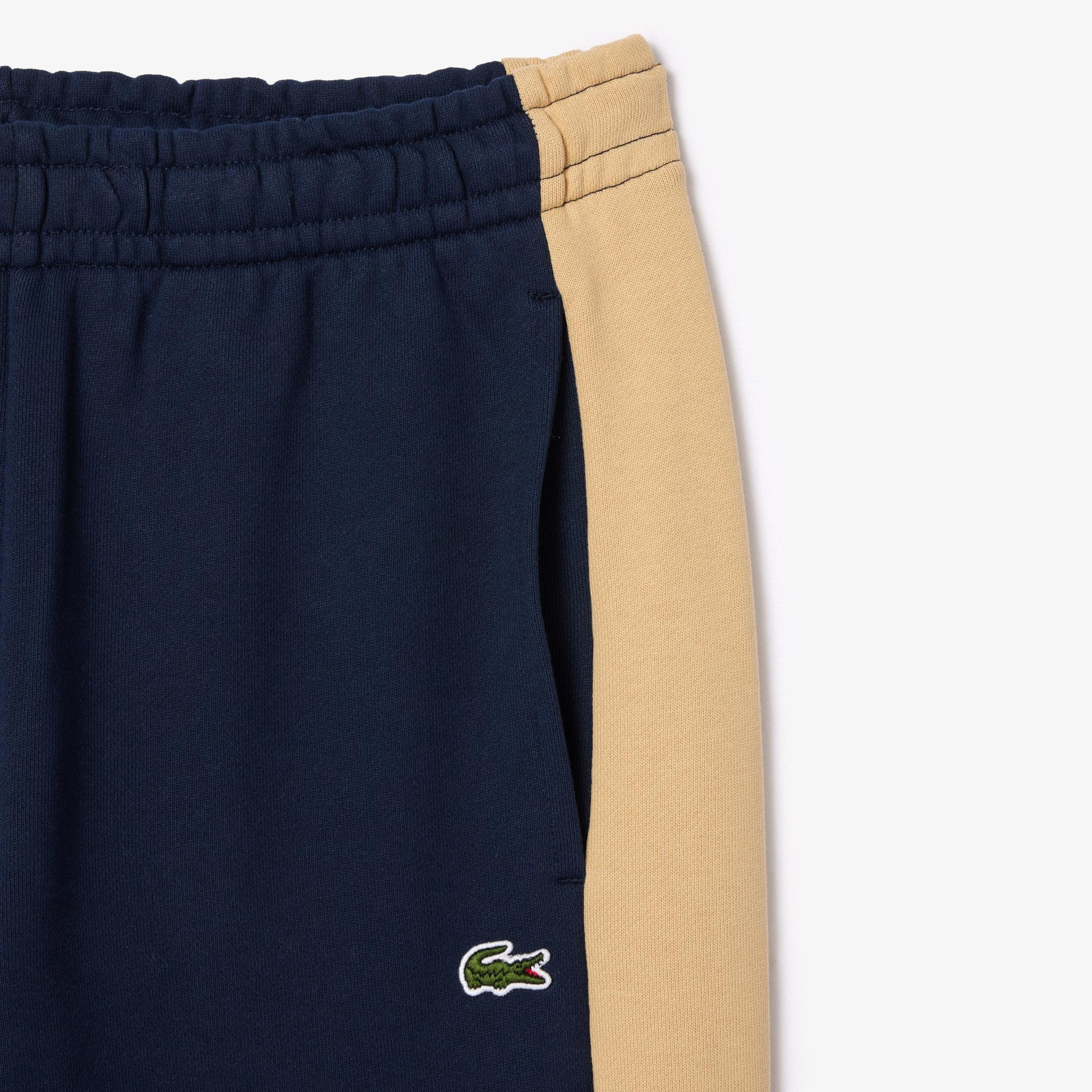 Erkek Tapered Fit Renk Bloklu Lacivert Eşofman Altı
