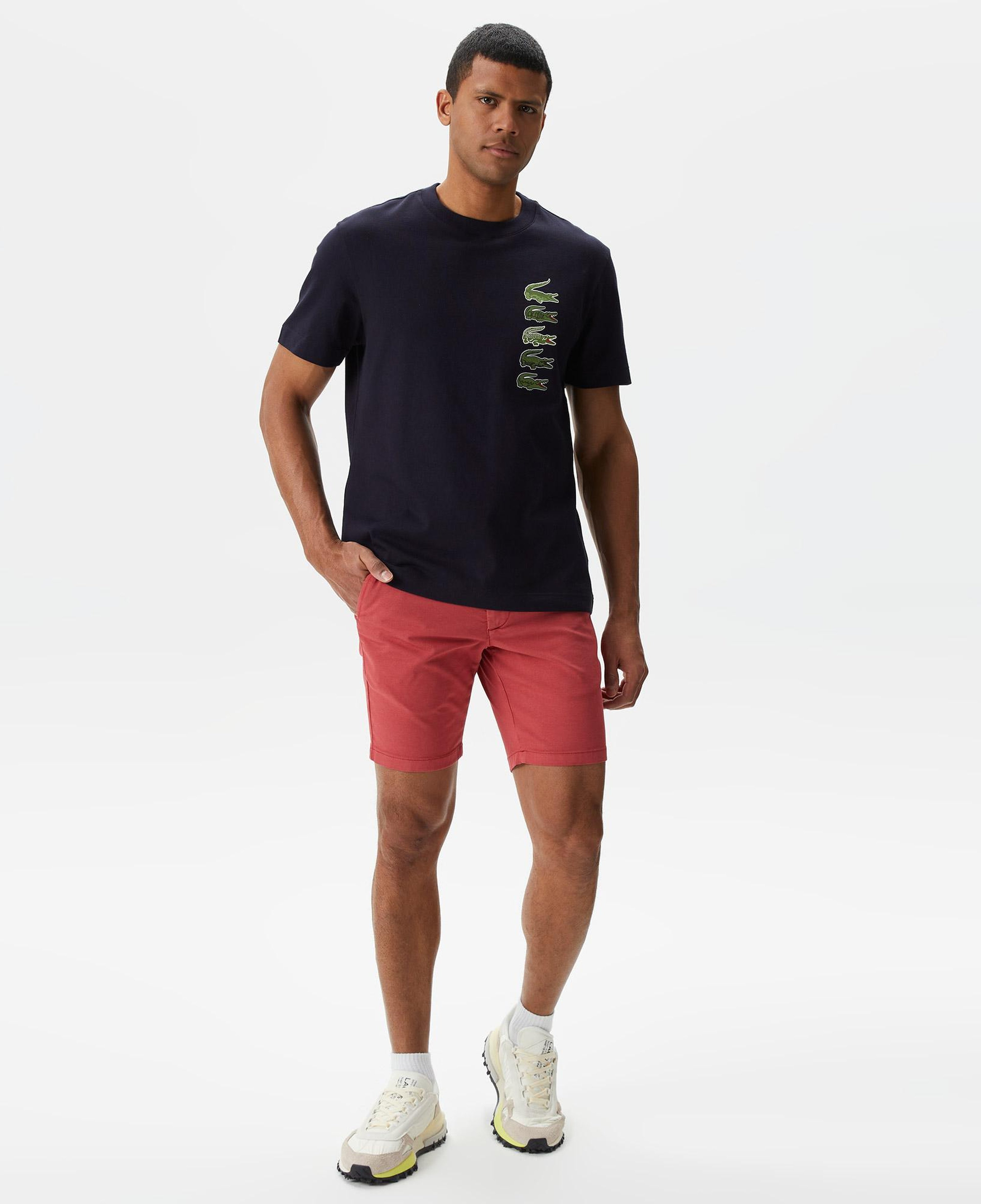 Erkek Regular Fit Pembe Bermuda Şort