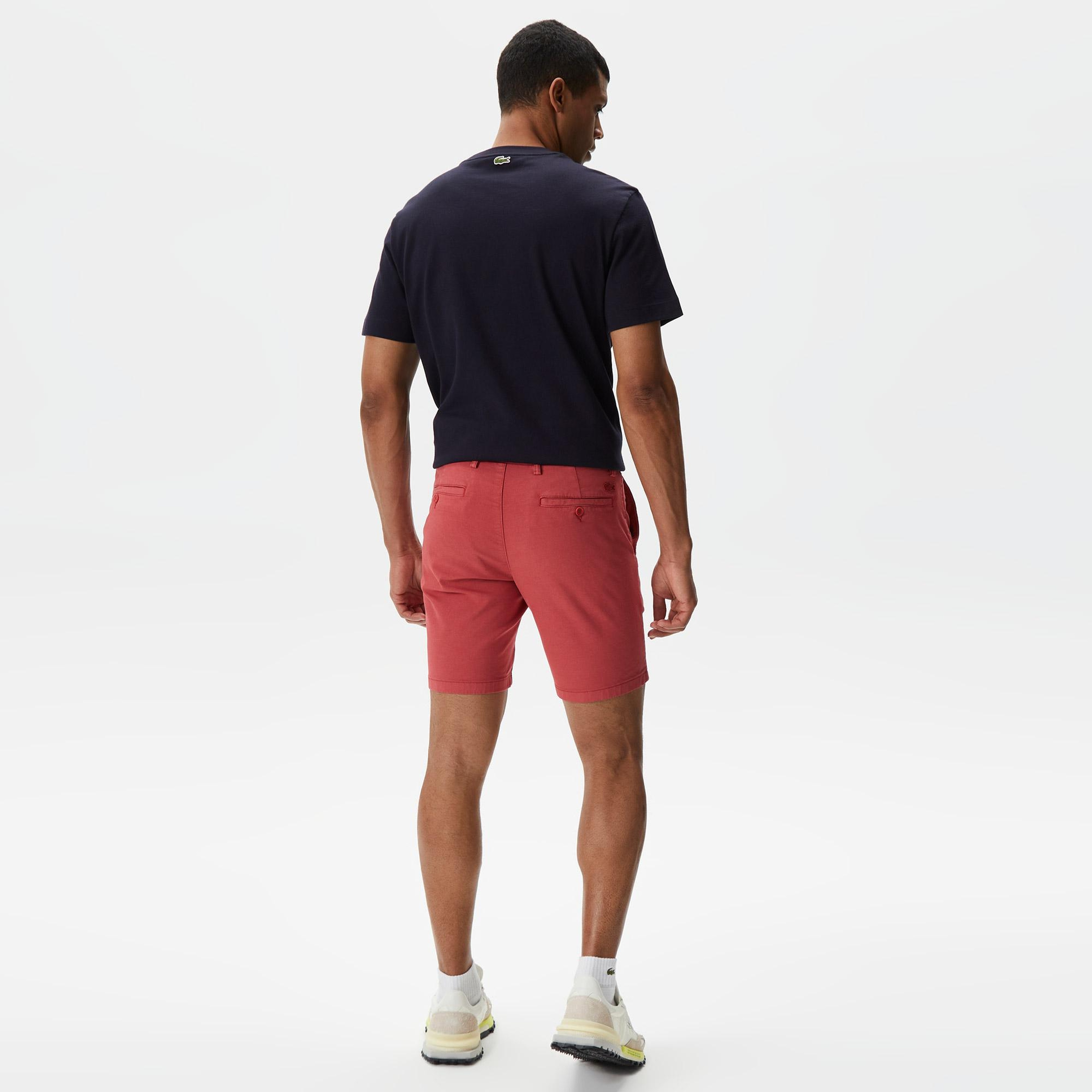 Erkek Regular Fit Pembe Bermuda Şort