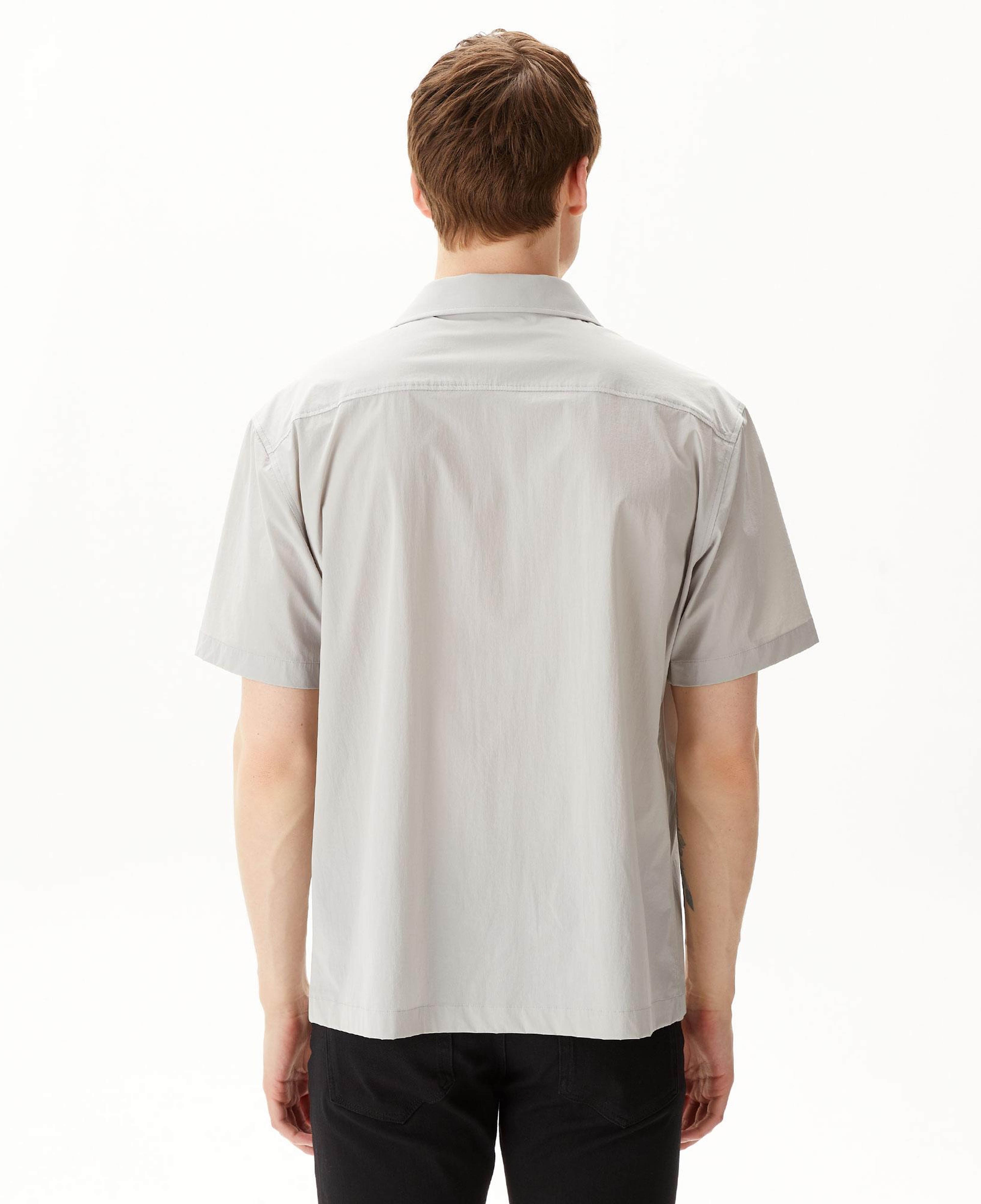 Erkek Relaxed Fit Kısa Kollu Gri Gömlek
