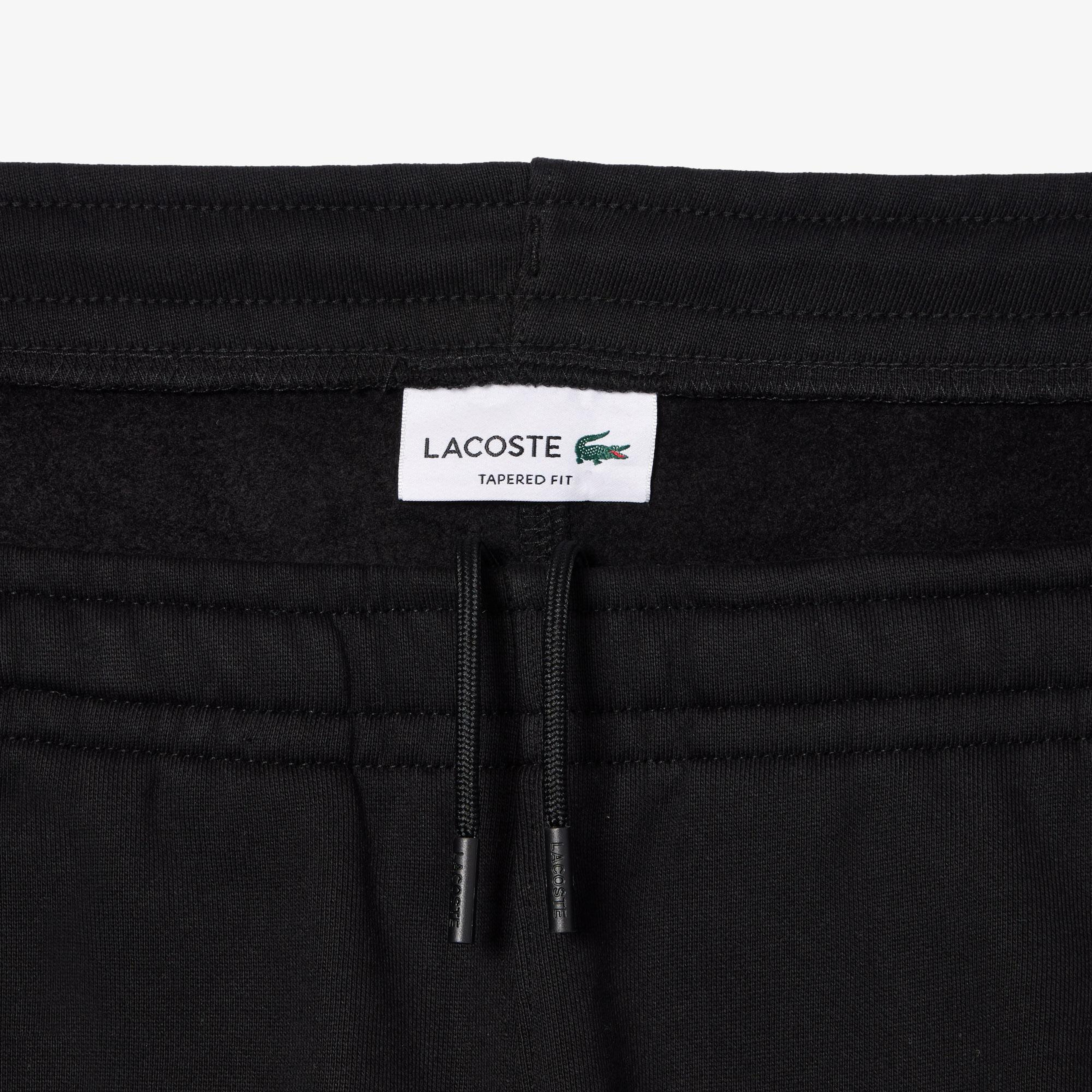 Erkek Tapered Fit Baskılı Siyah Eşofman Altı