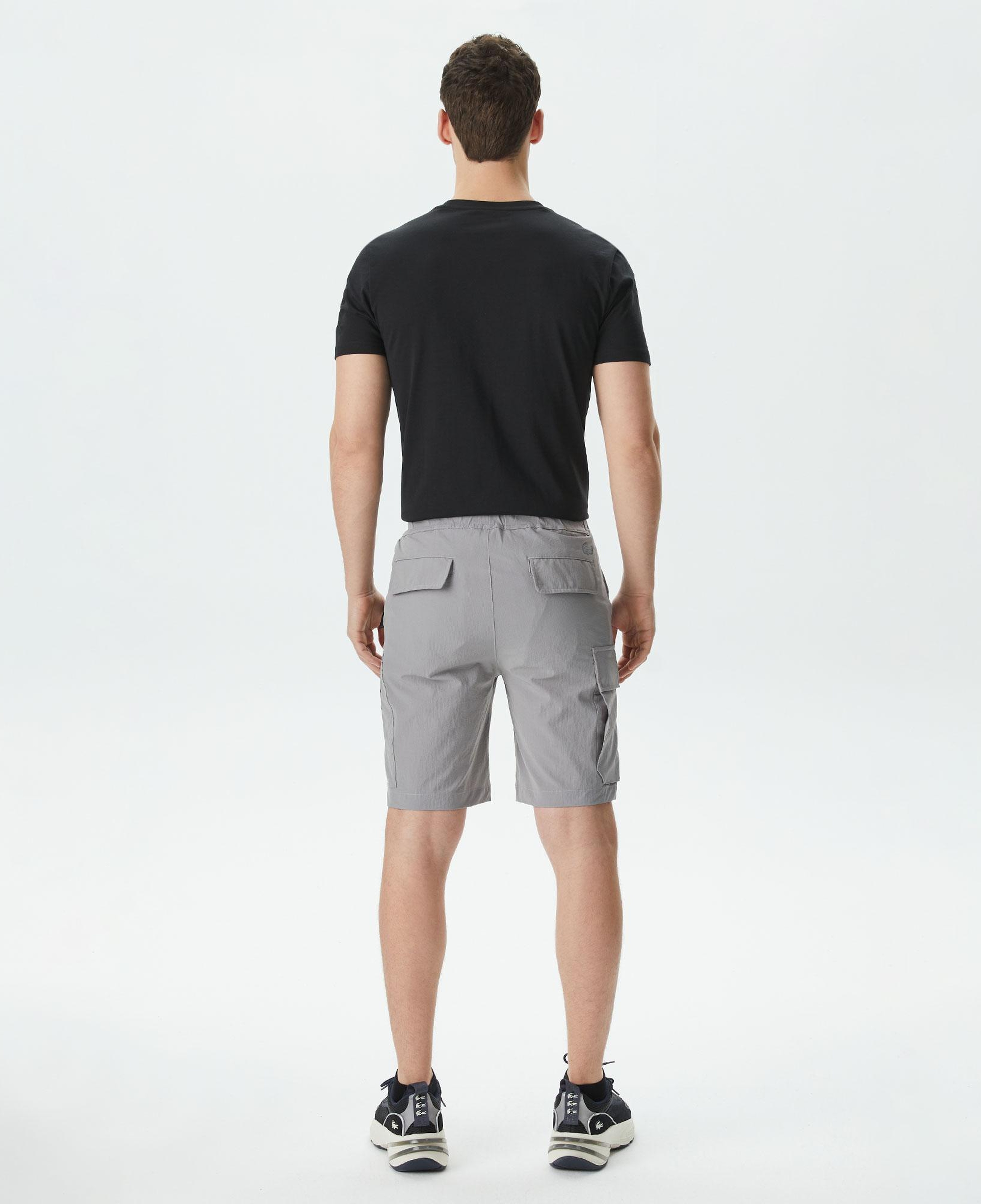 Erkek Relaxed Fit Gri Bermuda