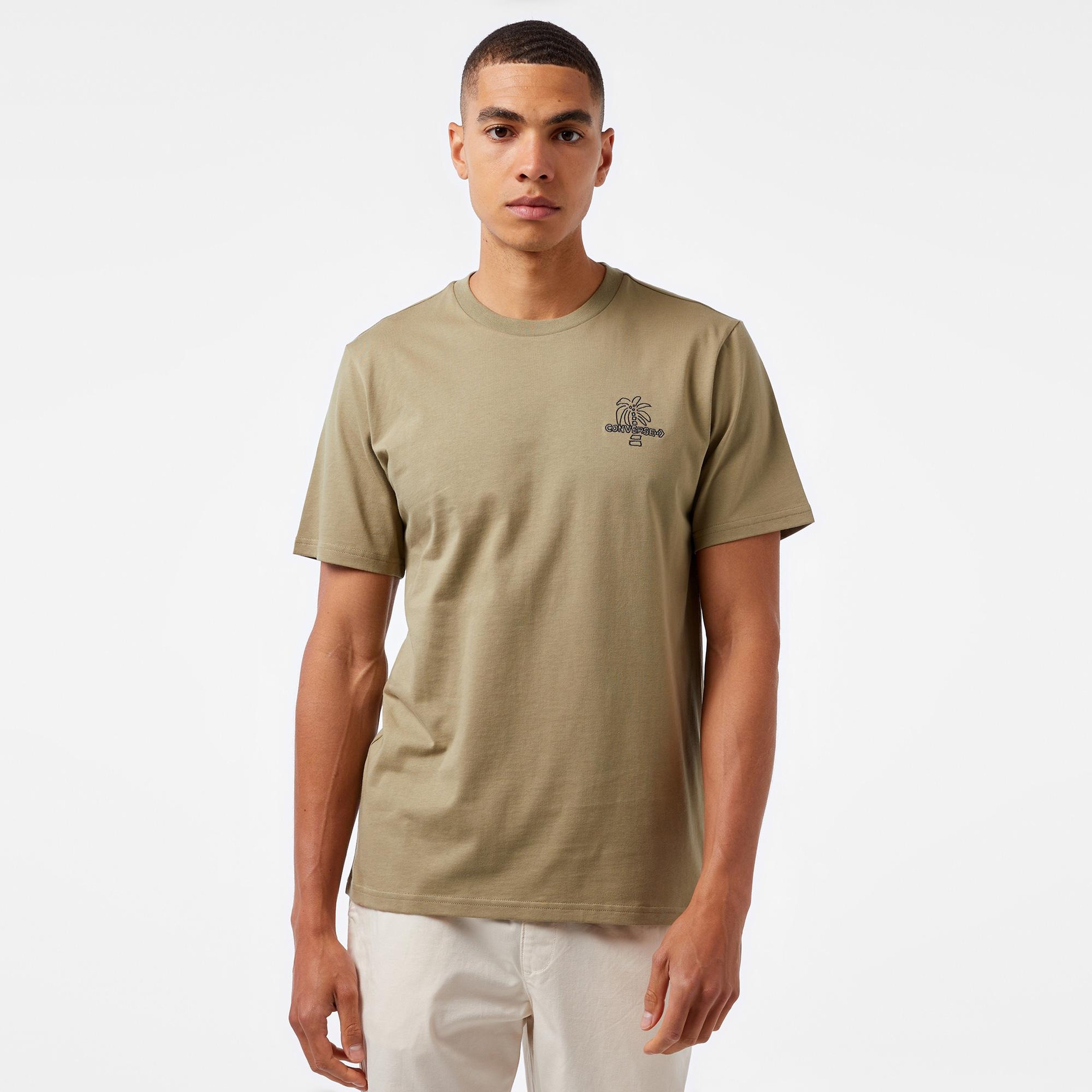 Converse Classic Erkek Haki T-Shirt