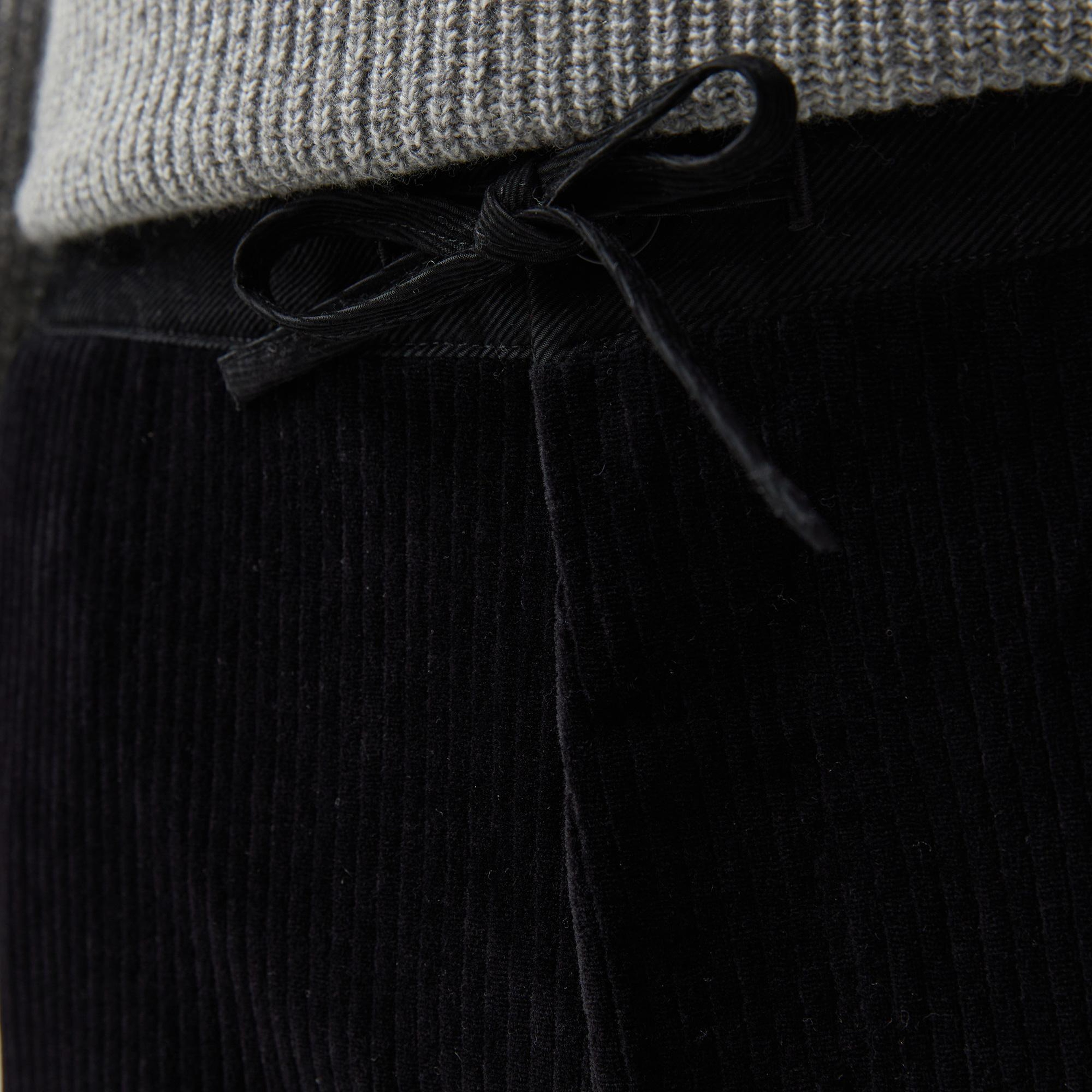 Erkek Tapered Fit Chino Siyah Pantolon