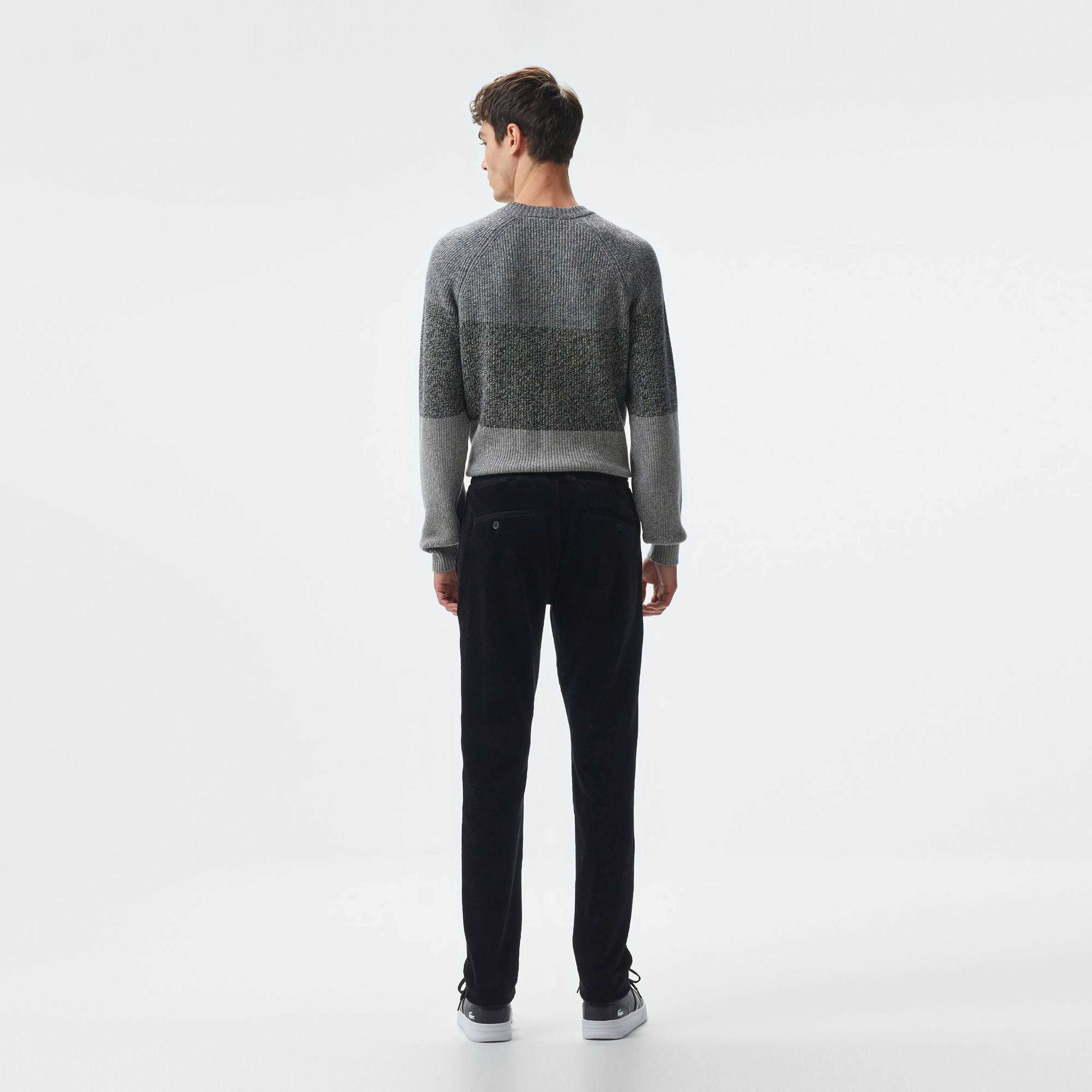 Erkek Tapered Fit Chino Siyah Pantolon