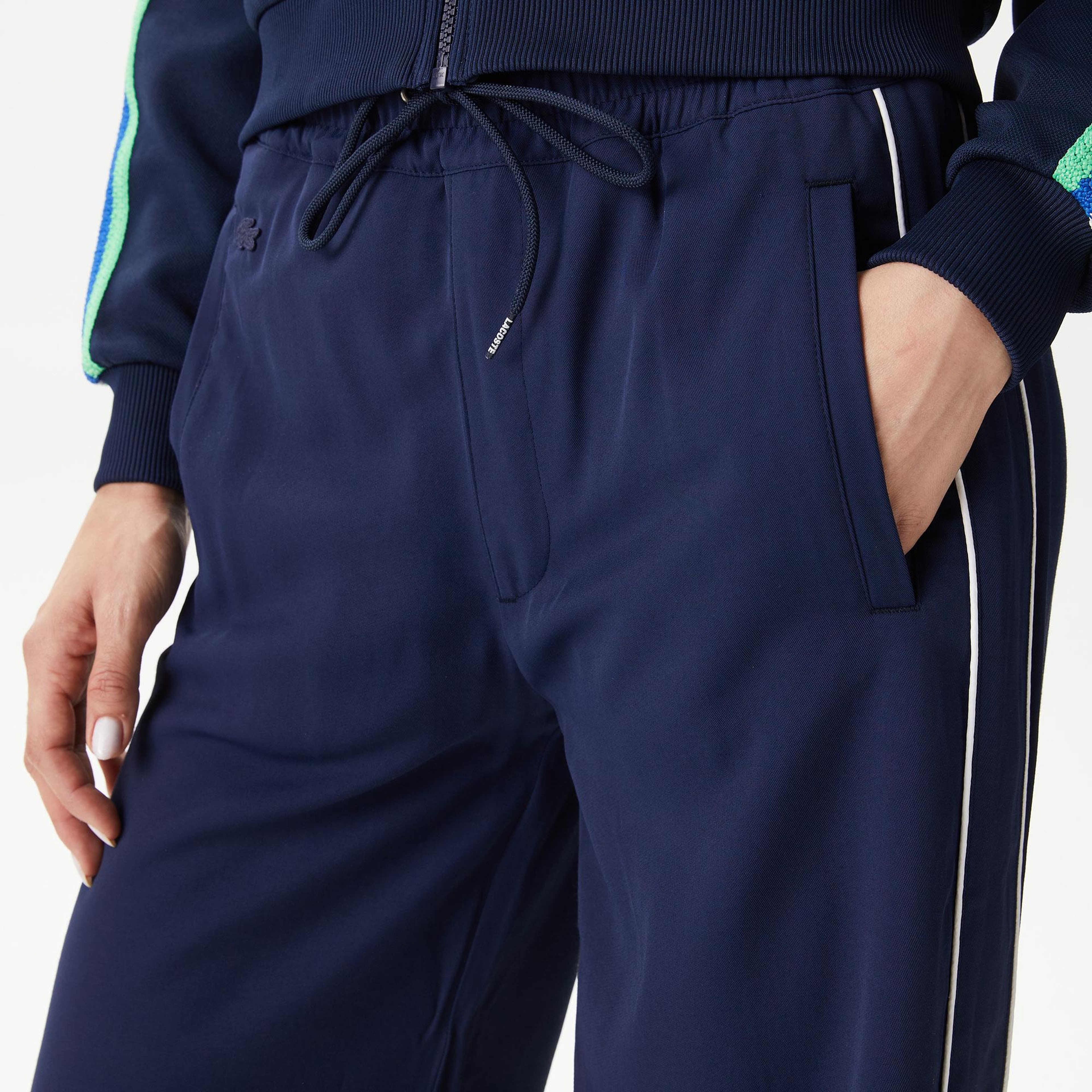 Kadın Wide Fit Lacivert Pantolon