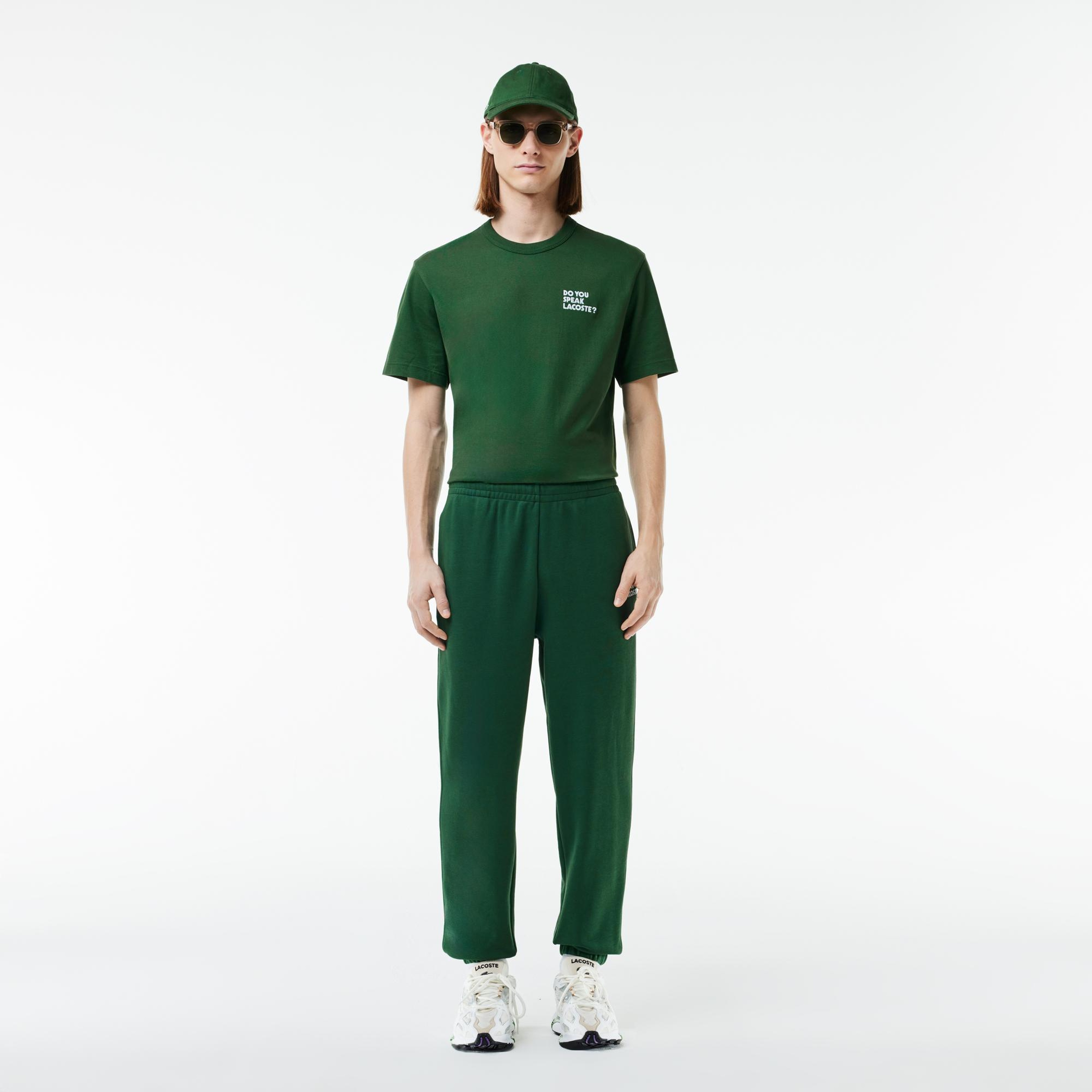 Unisex Relaxed Fit Yeşil Eşofman Altı