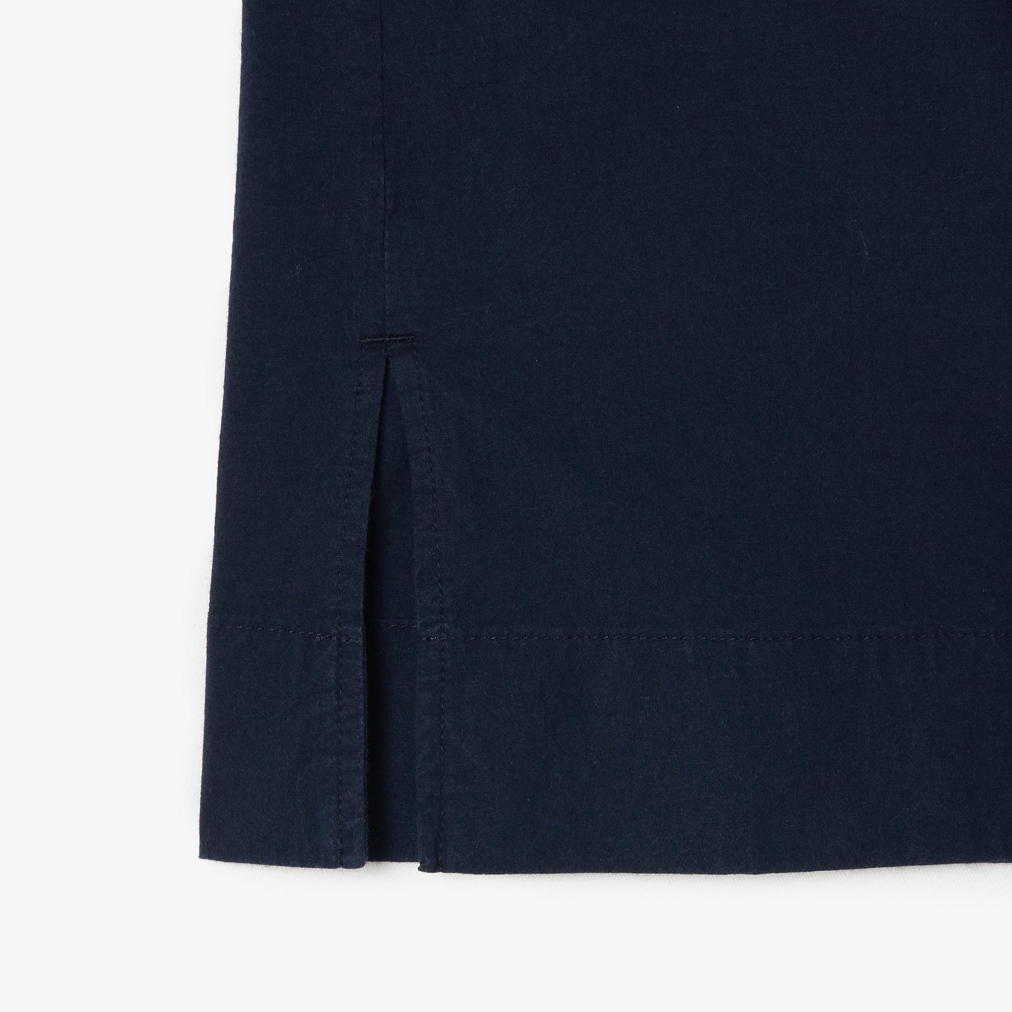 Kadın Relaxed Fit Kısa Kollu Lacivert Gömlek