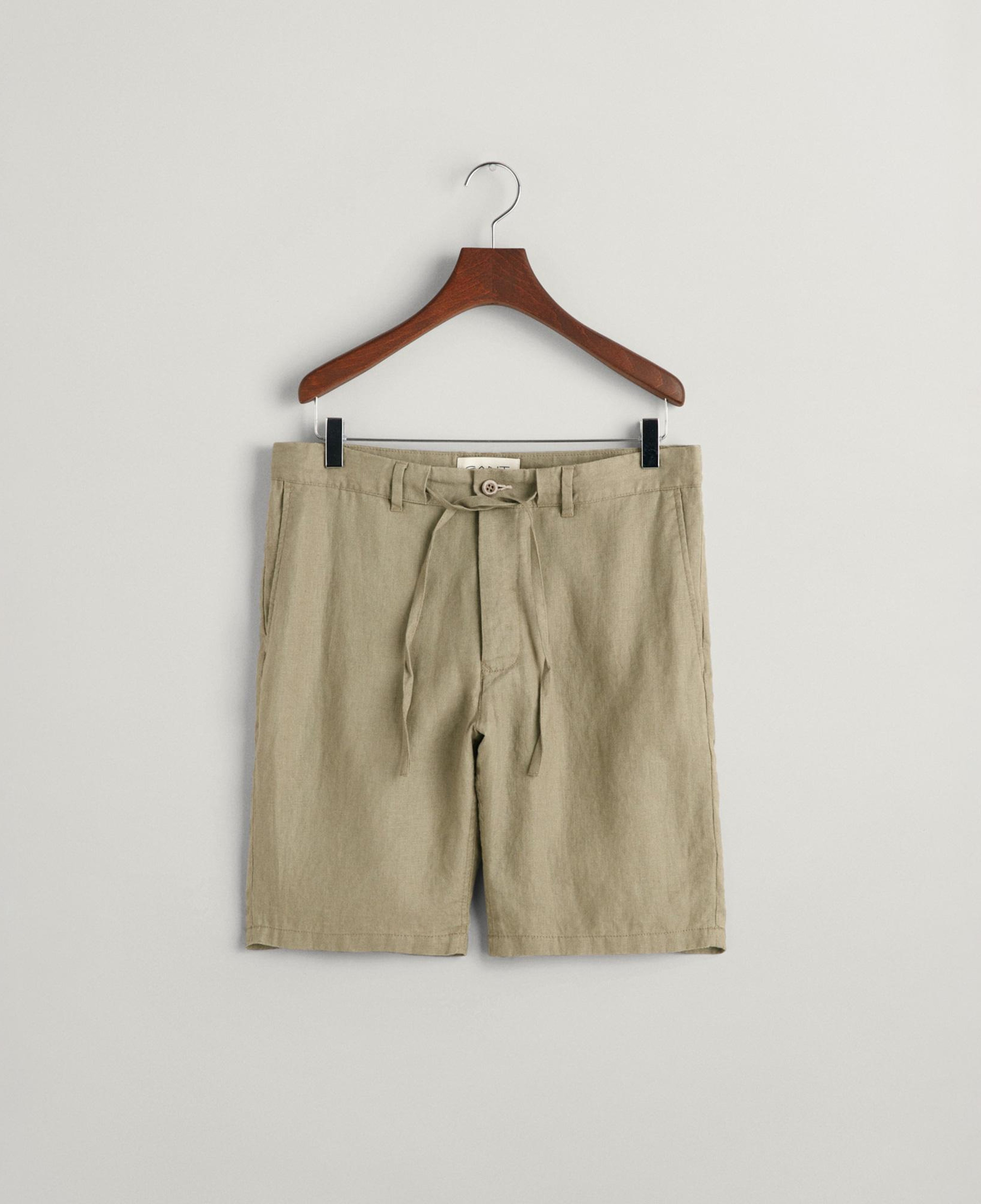 GANT Erkek Yeşil Relaxed Fit Keten Şort
