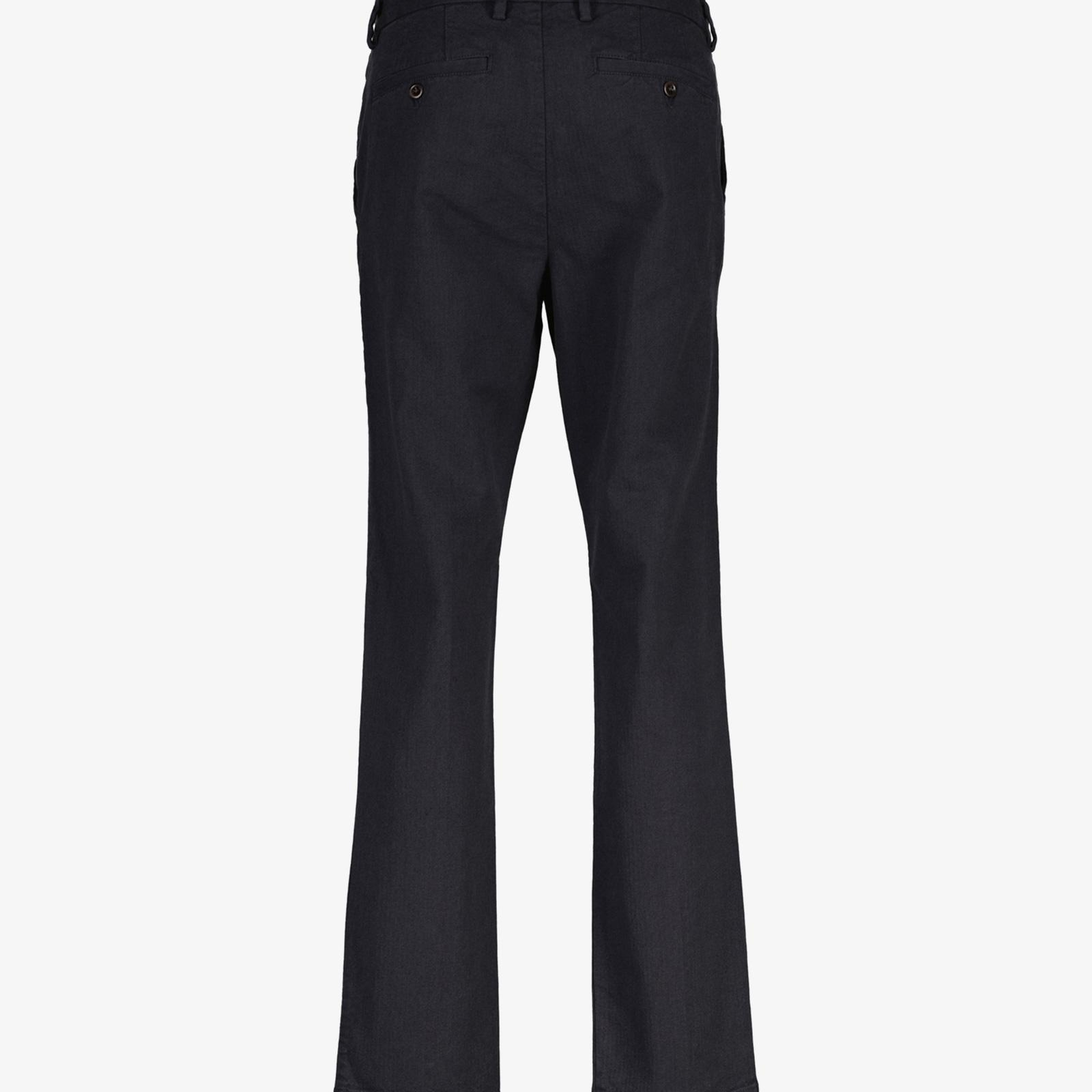 GANT Erkek Siyah Slim Fit Casual Herringbone Pantolon