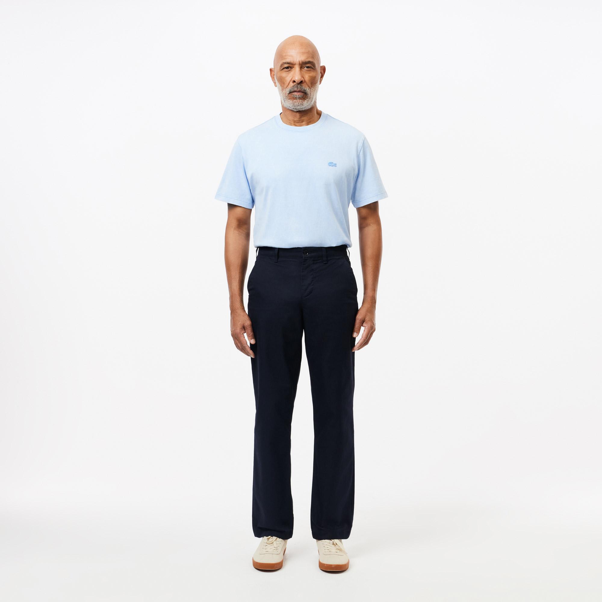 Erkek Straight Fit Chino Lacivert Pantolon