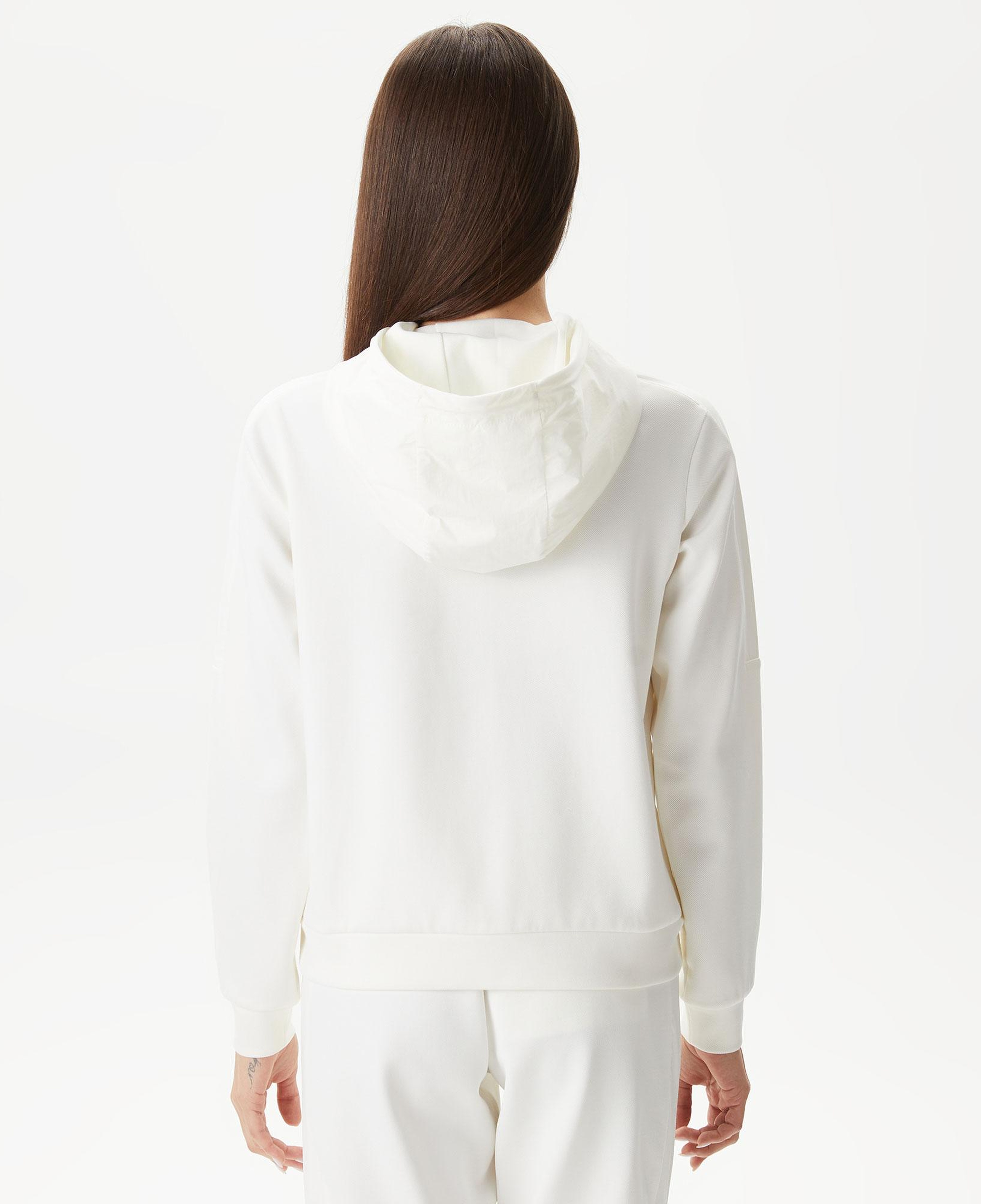 Kadın Regular Fit Kapüşonlu Beyaz Sweatshirt