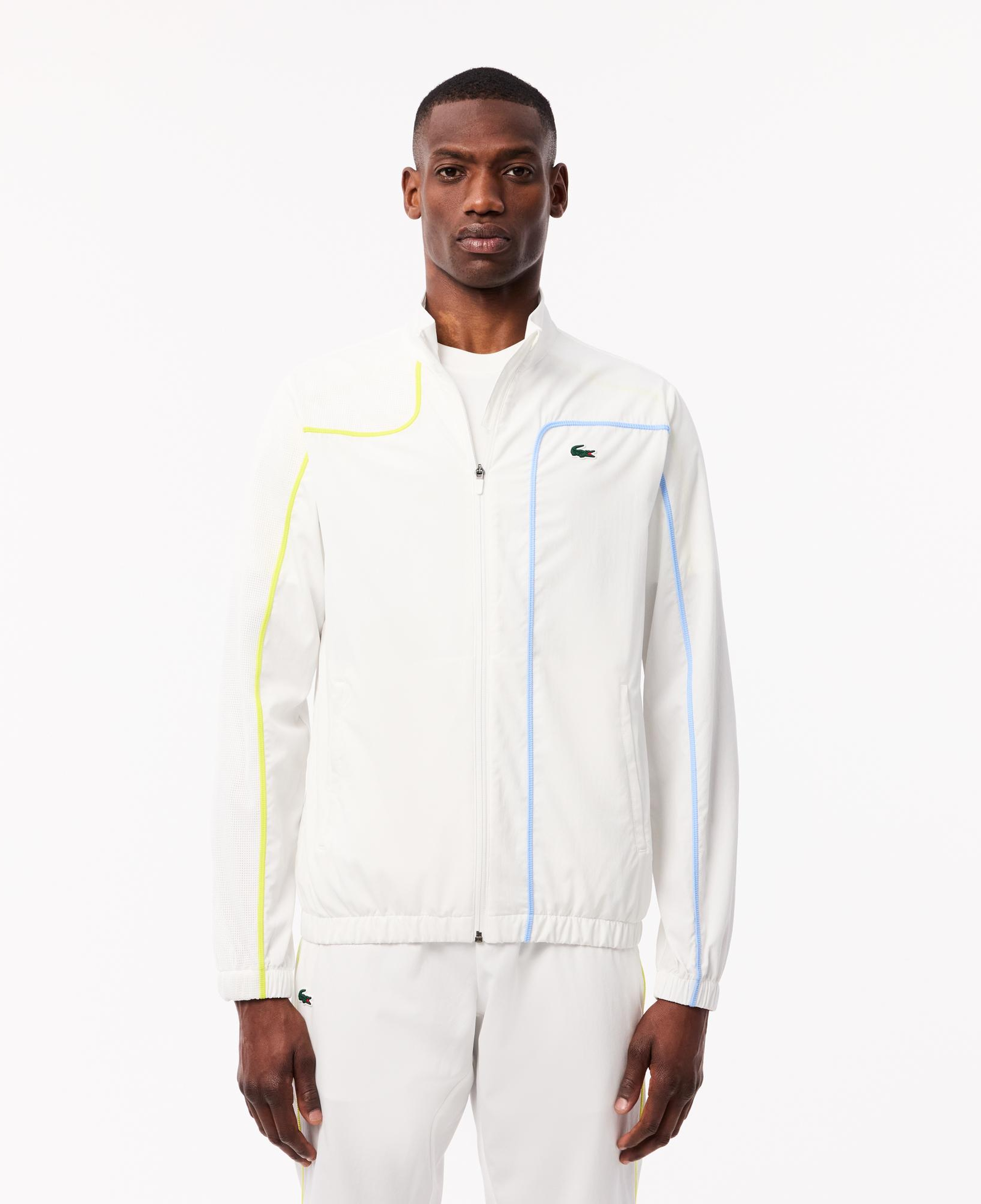 Lacoste Erkek Regular Fit Fermuarlı Yaka Renk Bloklu Beyaz Eşofman Takımı