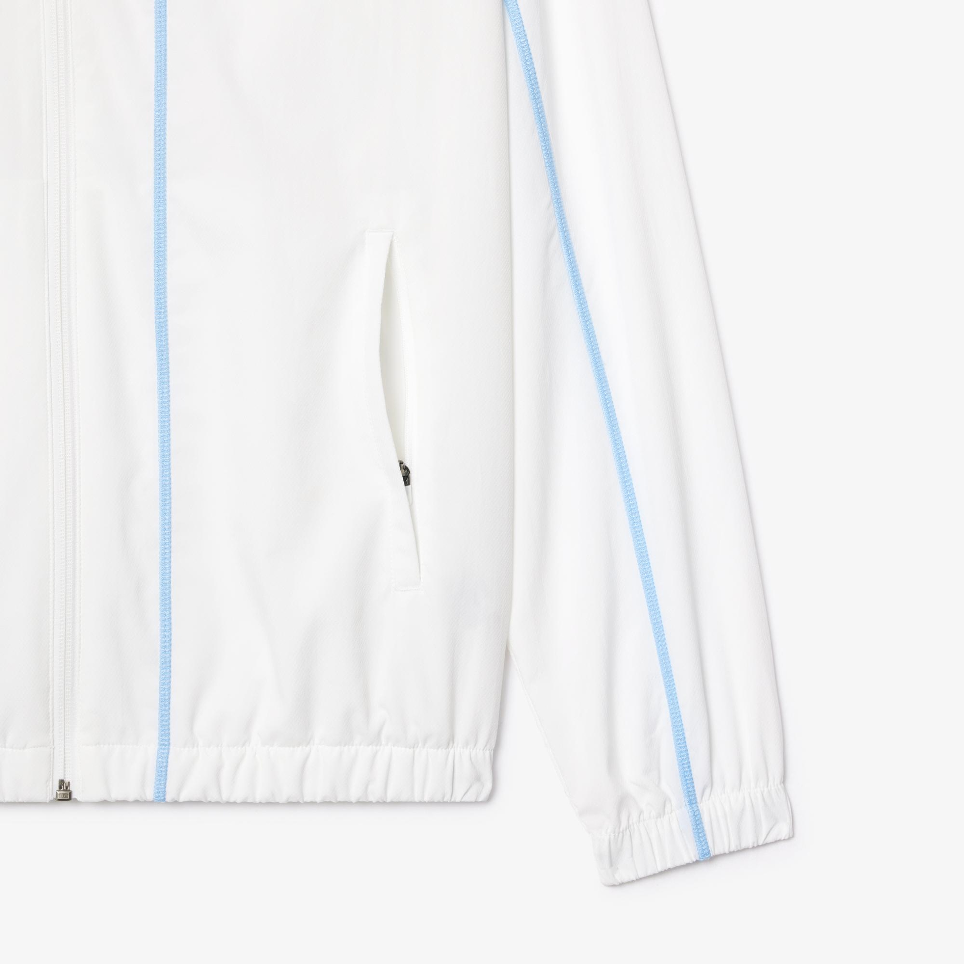 Lacoste Erkek Regular Fit Fermuarlı Yaka Renk Bloklu Beyaz Eşofman Takımı