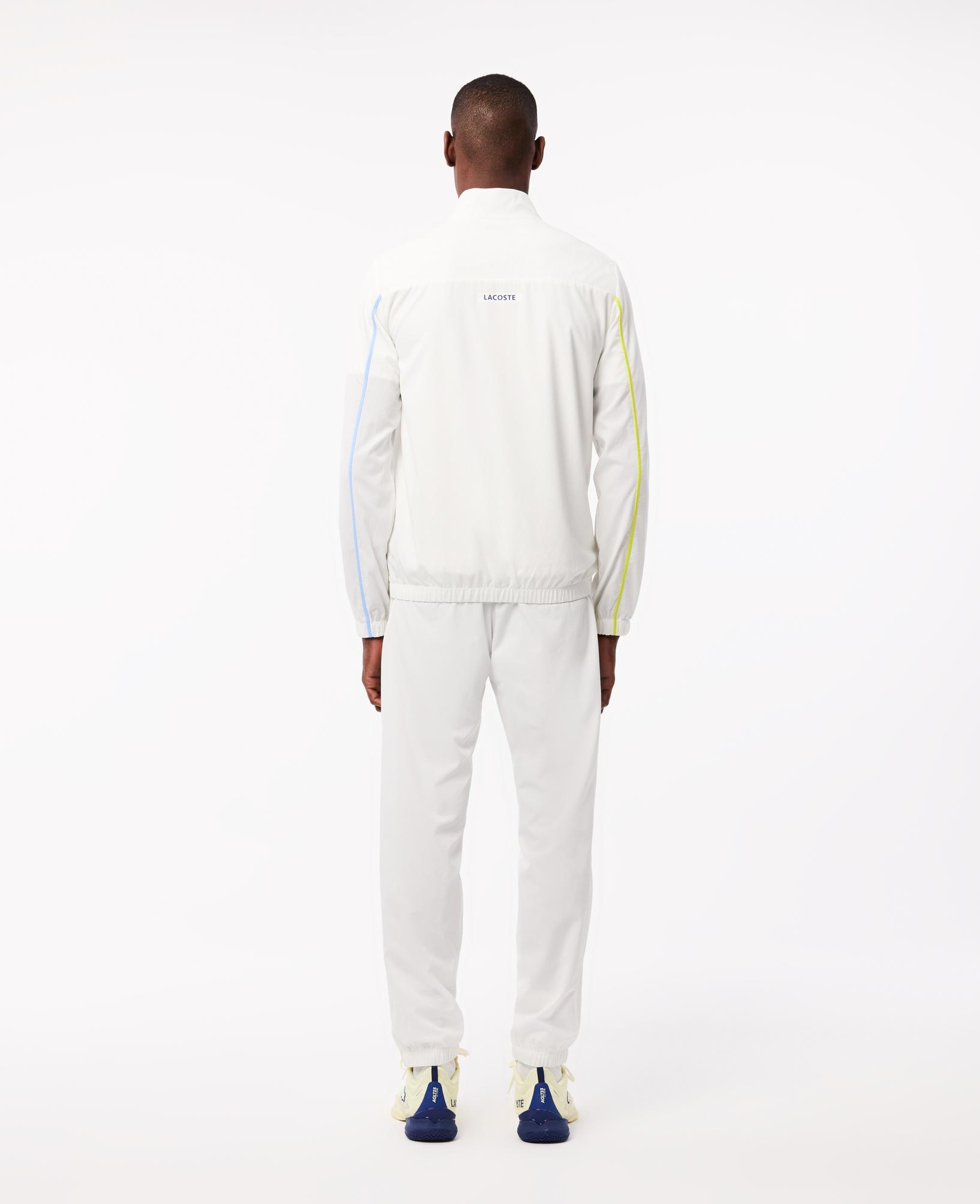 Lacoste Erkek Regular Fit Fermuarlı Yaka Renk Bloklu Beyaz Eşofman Takımı