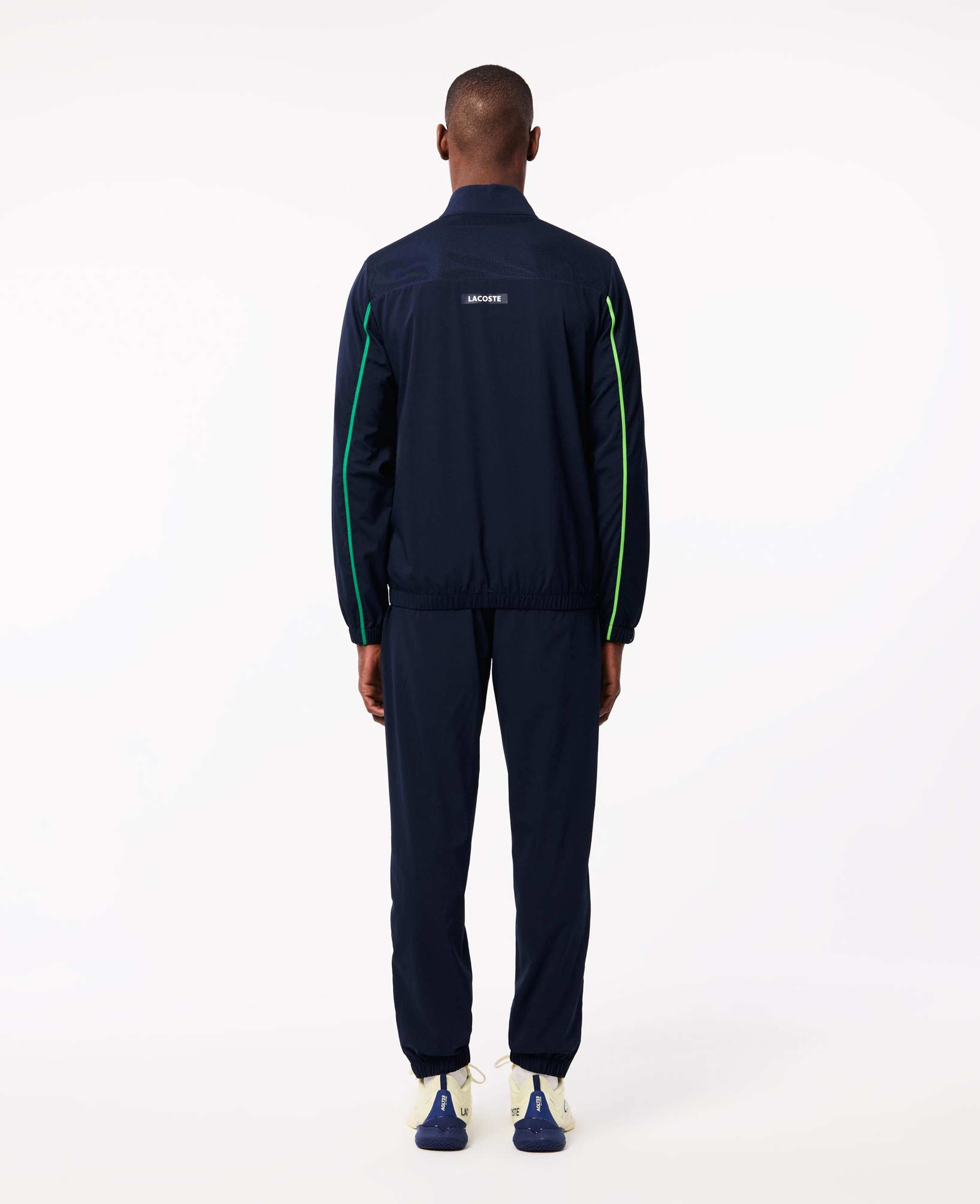 Lacoste Erkek Regular Fit Fermuarlı Yaka Renk Bloklu Lacivert Eşofman Takımı