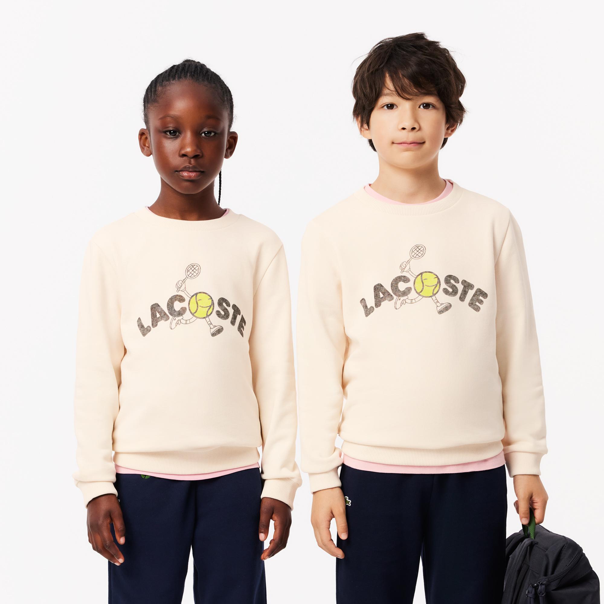 Çocuk Baskılı Bej Sweatshirt