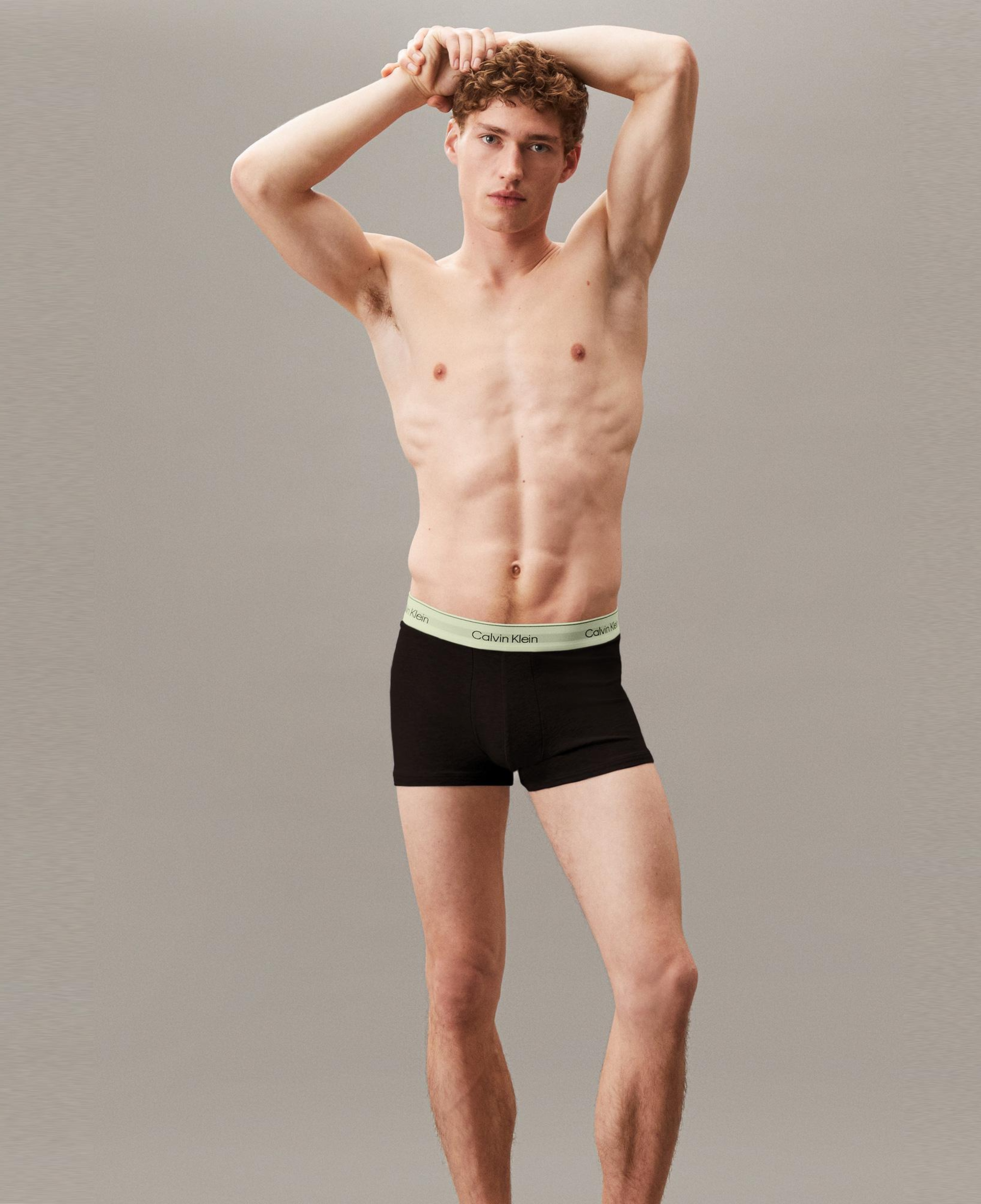 Calvin Klein Trunk 3'lü Erkek Siyah Renkli Bantlı Boxer