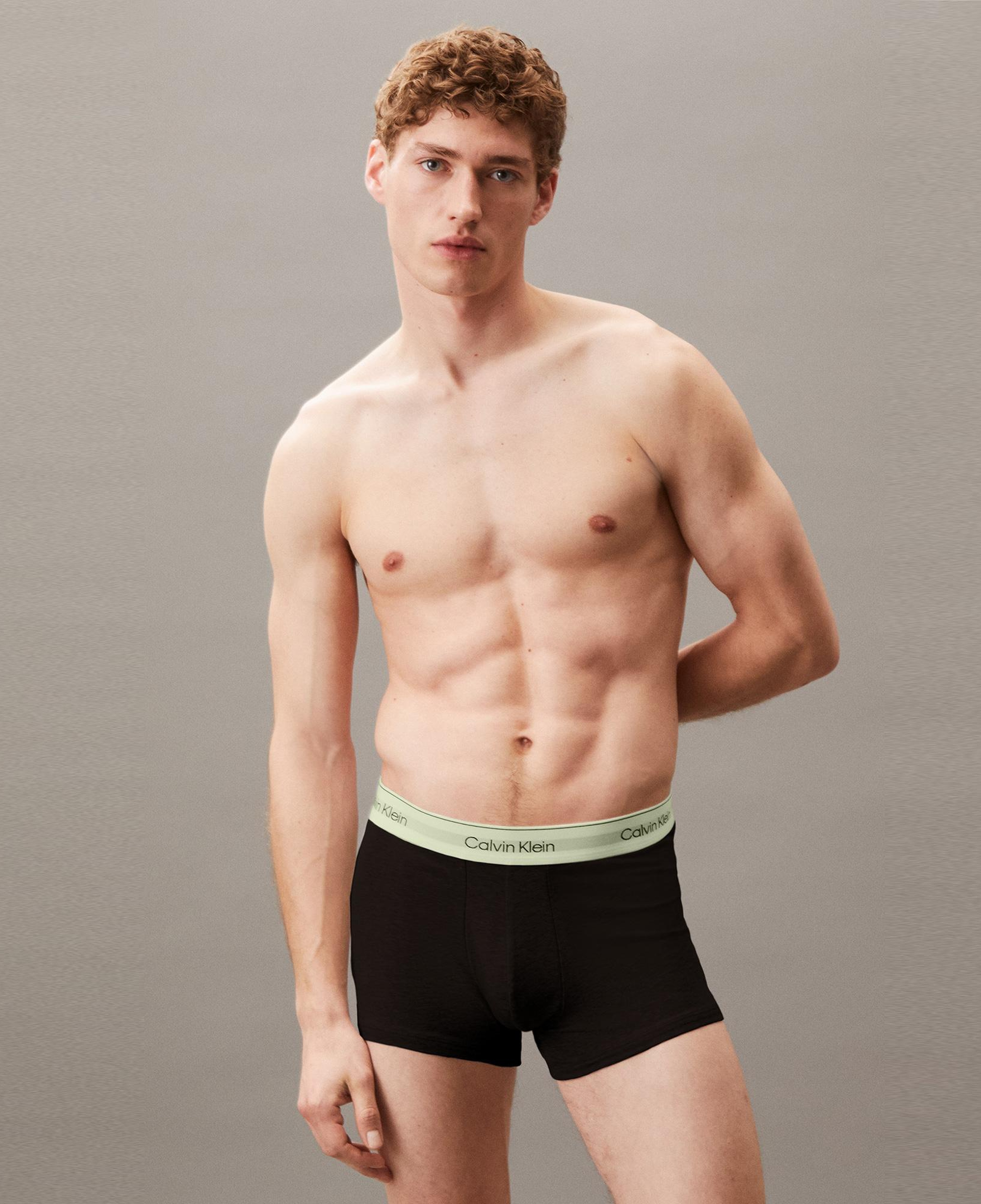 Calvin Klein Trunk 3'lü Erkek Siyah Renkli Bantlı Boxer