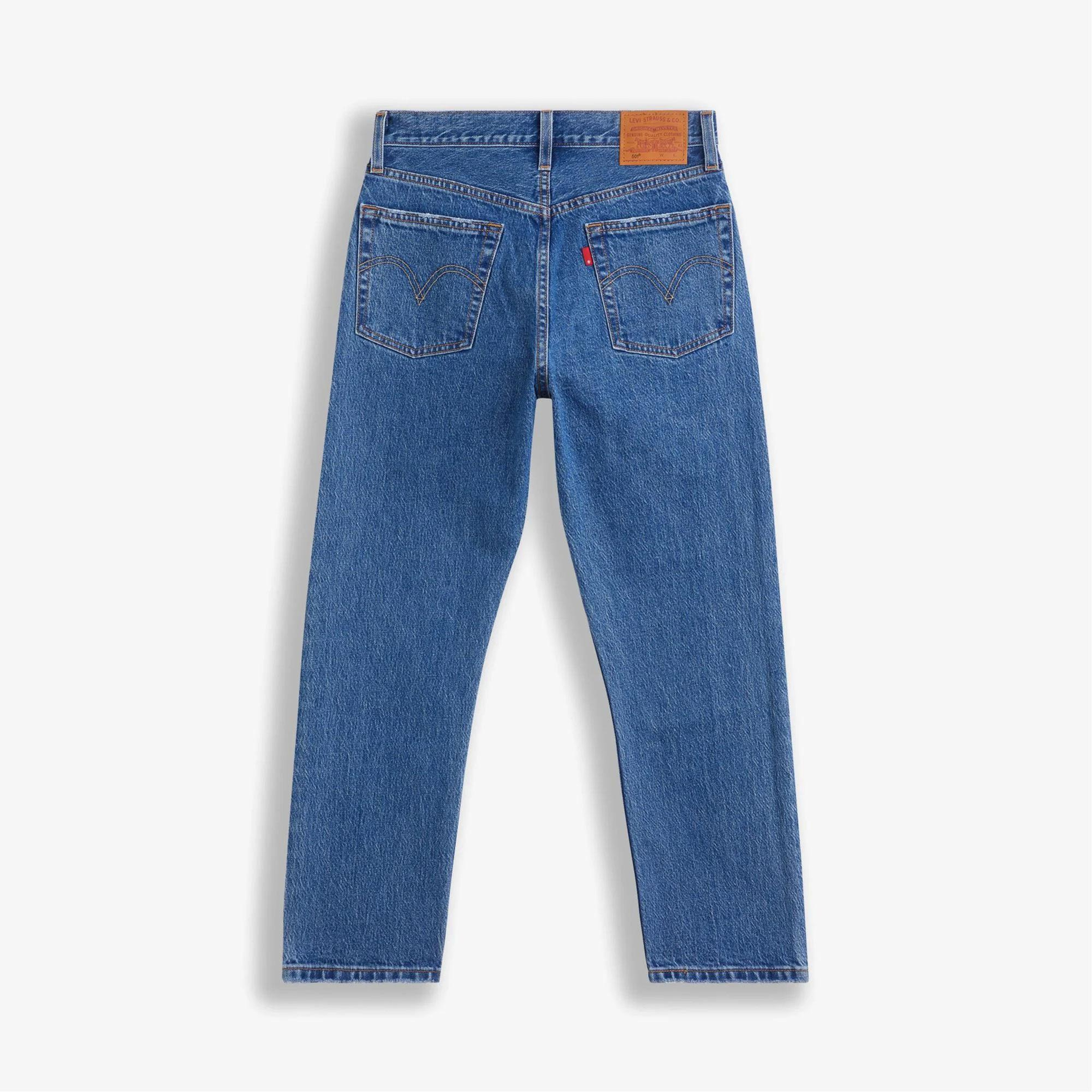 Levi's 501 Crop Jazz Pop Kadın Mavi Jean